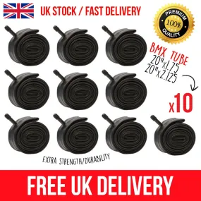 10 x BMX 20″ x 1.75-2.125 Inner Tubes, Premium BMX Inner Tube