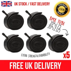 5 x BMX 20″ x 1.75-2.125 Inner Tubes, Premium BMX Inner Tube