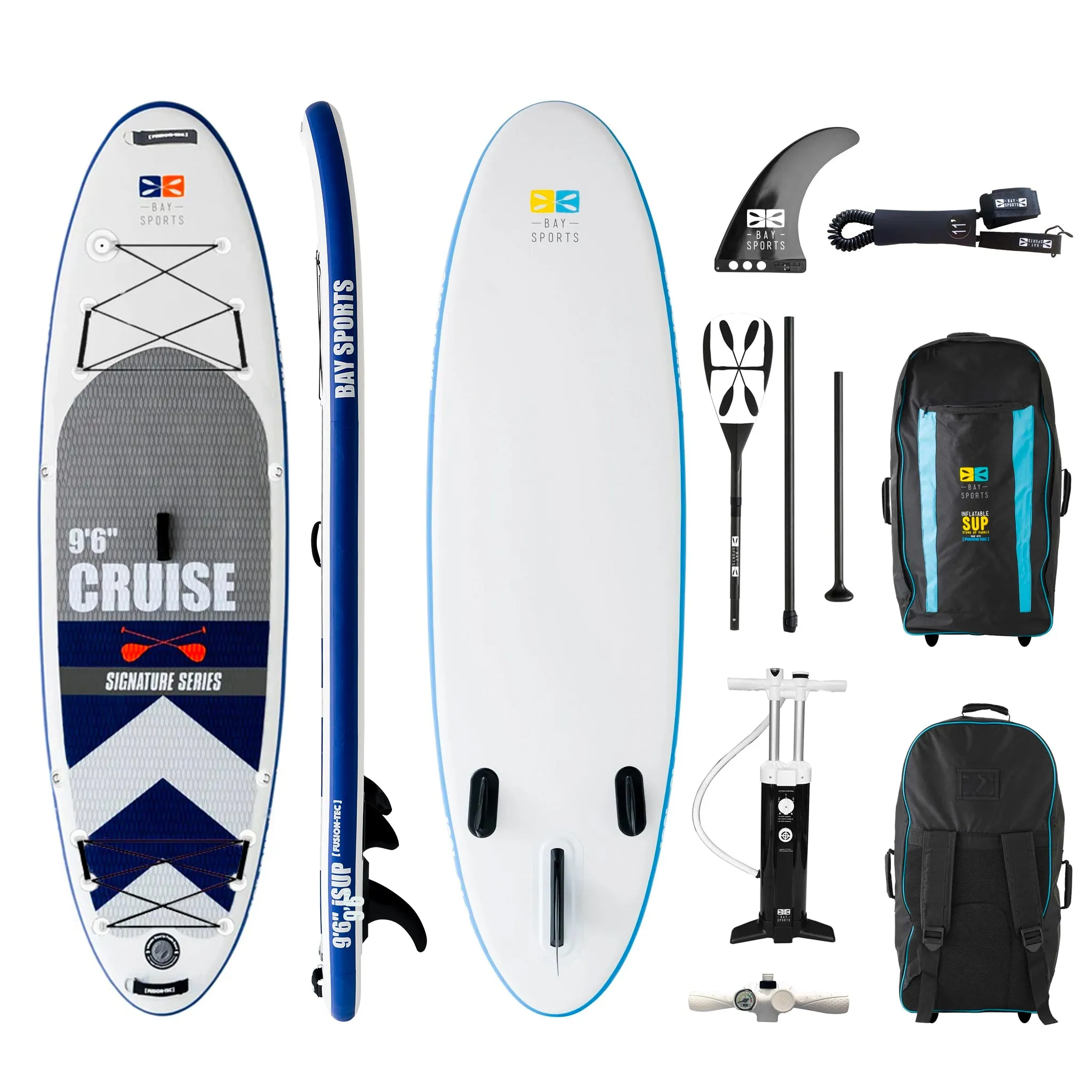 9'6" Cruise - Premium Inflatable Stand Up Paddle Board Package