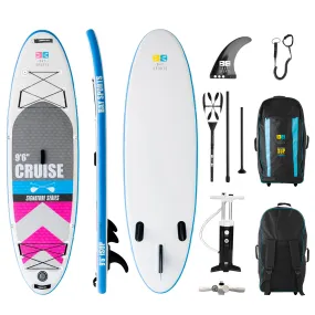 9'6" Cruise - Premium Inflatable Stand Up Paddle Board Package