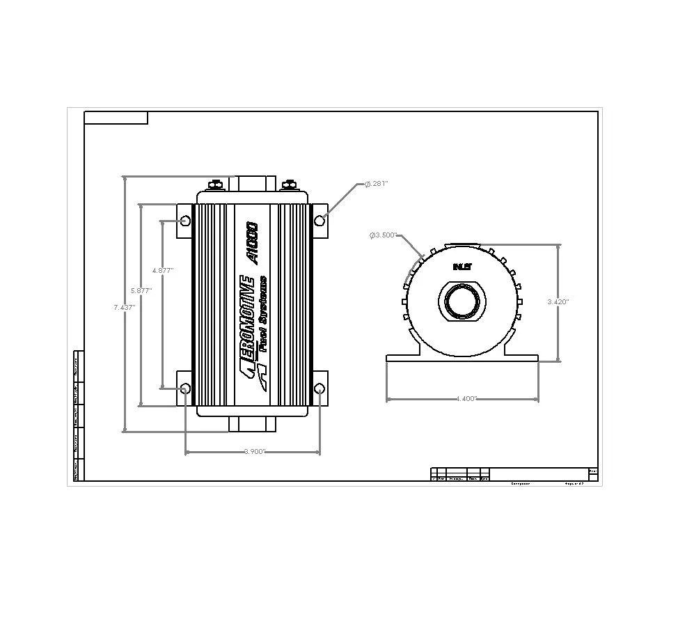 Aeromotive A1000 Fuel Pump - EFI or Carbureted applications - 11101