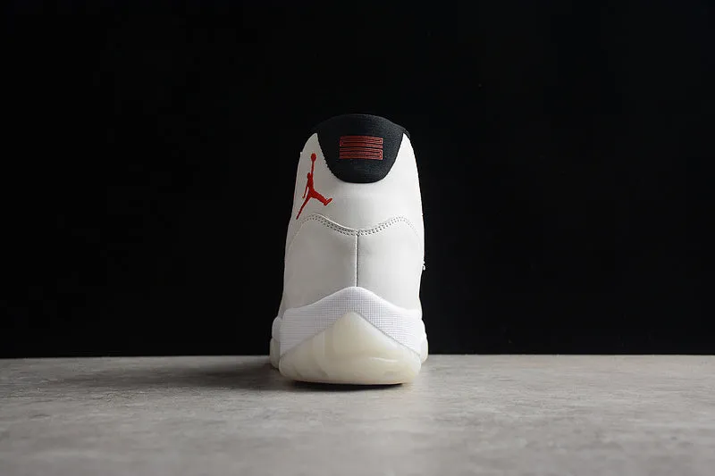 AIR JORDAN 11 RETRO PLATINUM TINT/SAIL-UNIVERSITY RED