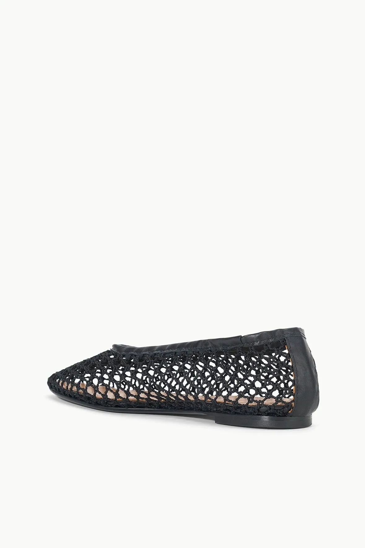 ALBA BALLET FLAT | BLACK NETTING