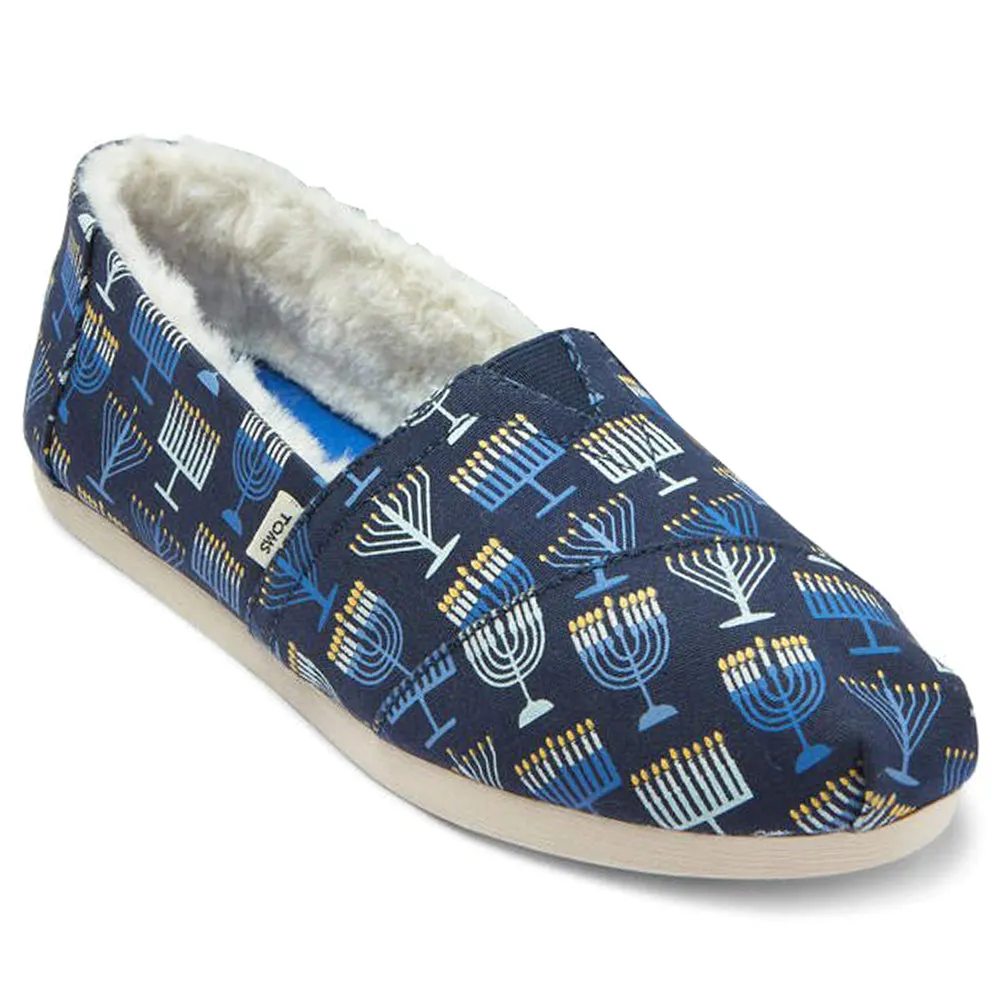 Alpargata Cozy Menorah Graphic Slip On Flats