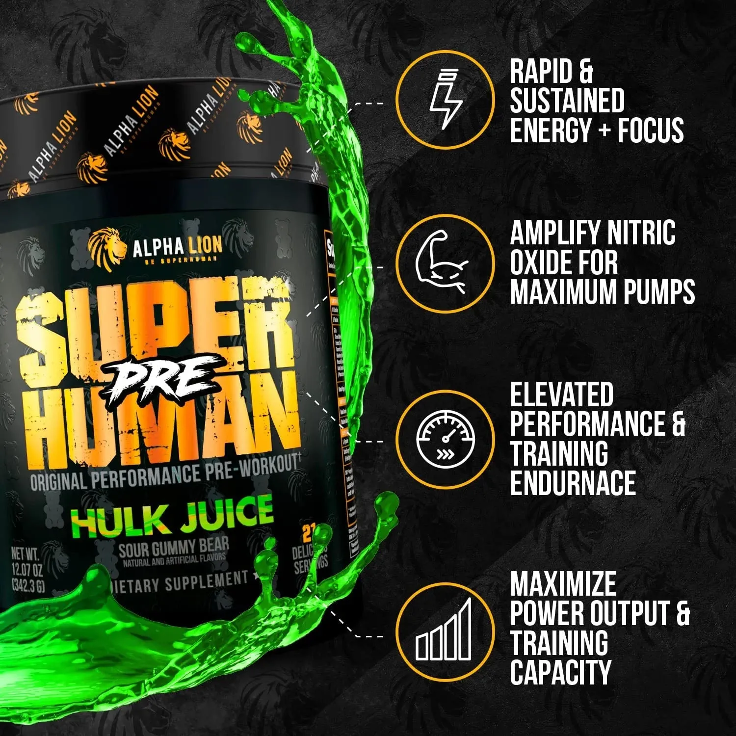 Alpha Lion SuperHuman Pre 21 Servings