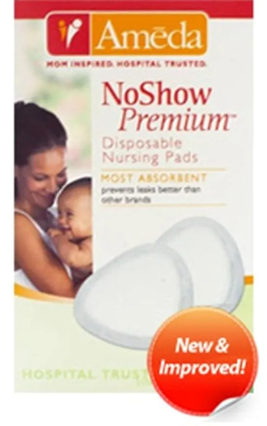 Ameda Noshow Premium Disposable Nursing Pads 50-Count