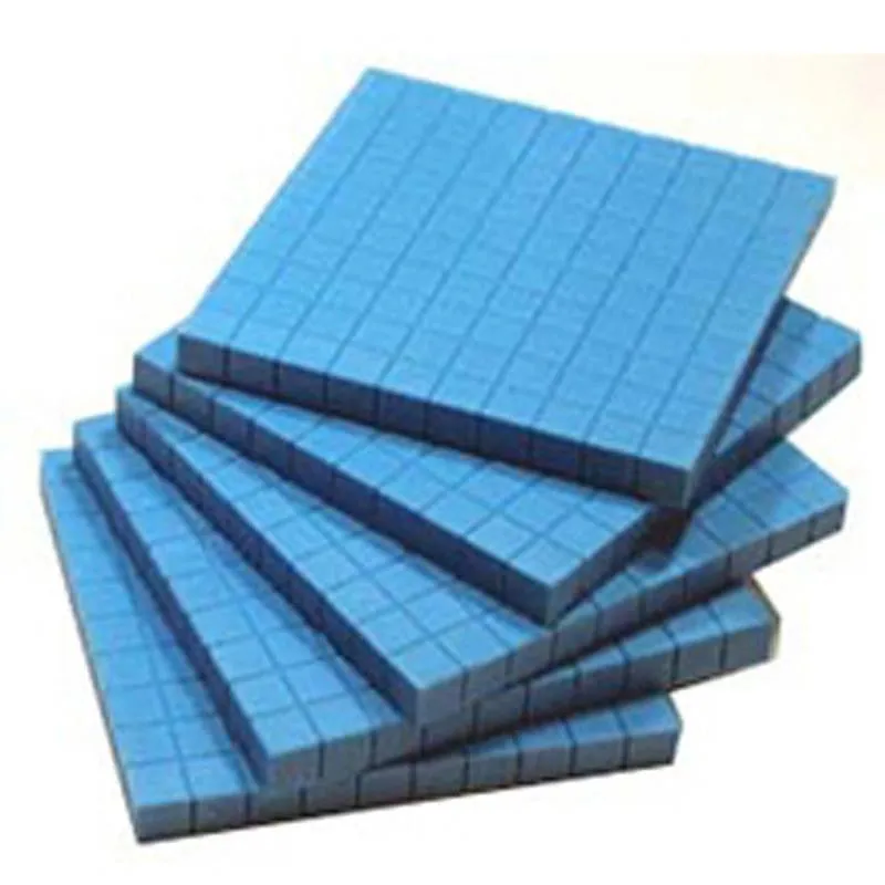 BASE TEN FLATS PLASTIC BLUE 10-PK