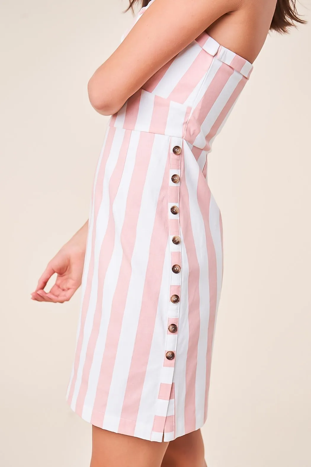 Better Now Striped Strapless Dress