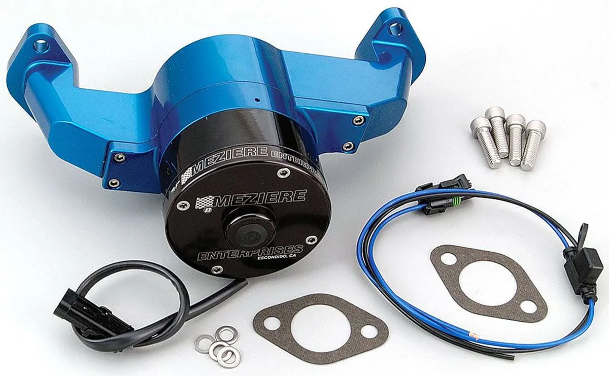 Big Block Chev Electric Water Pump, Blue Finish MZWP100B