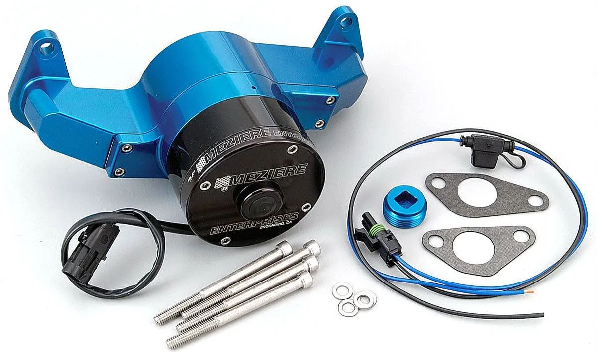 Big Block Ford 429/460 Electric Water Pump, Blue Finish MZWP108B