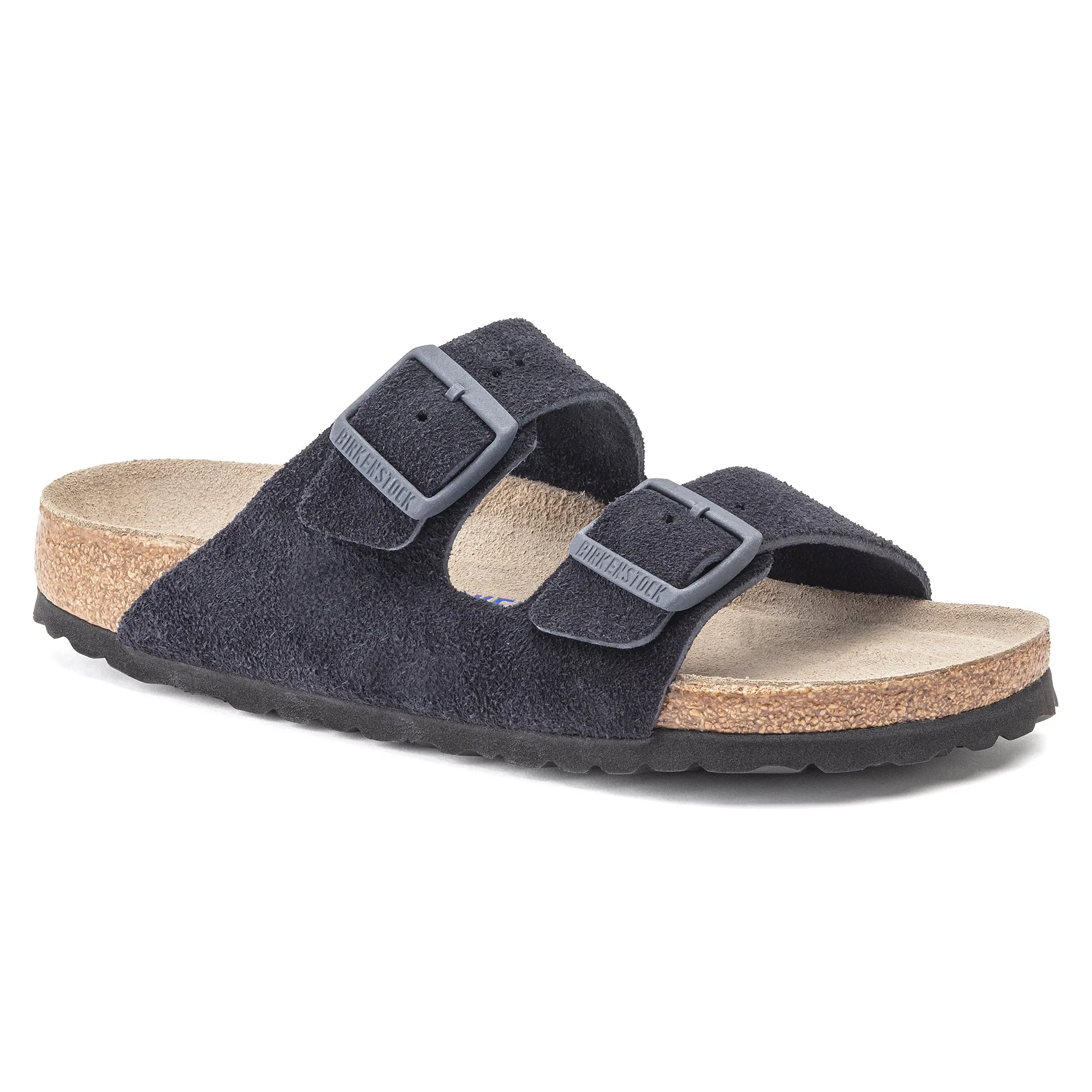 Birkenstock Arizona Suede Leather Soft Footbed - Midnight