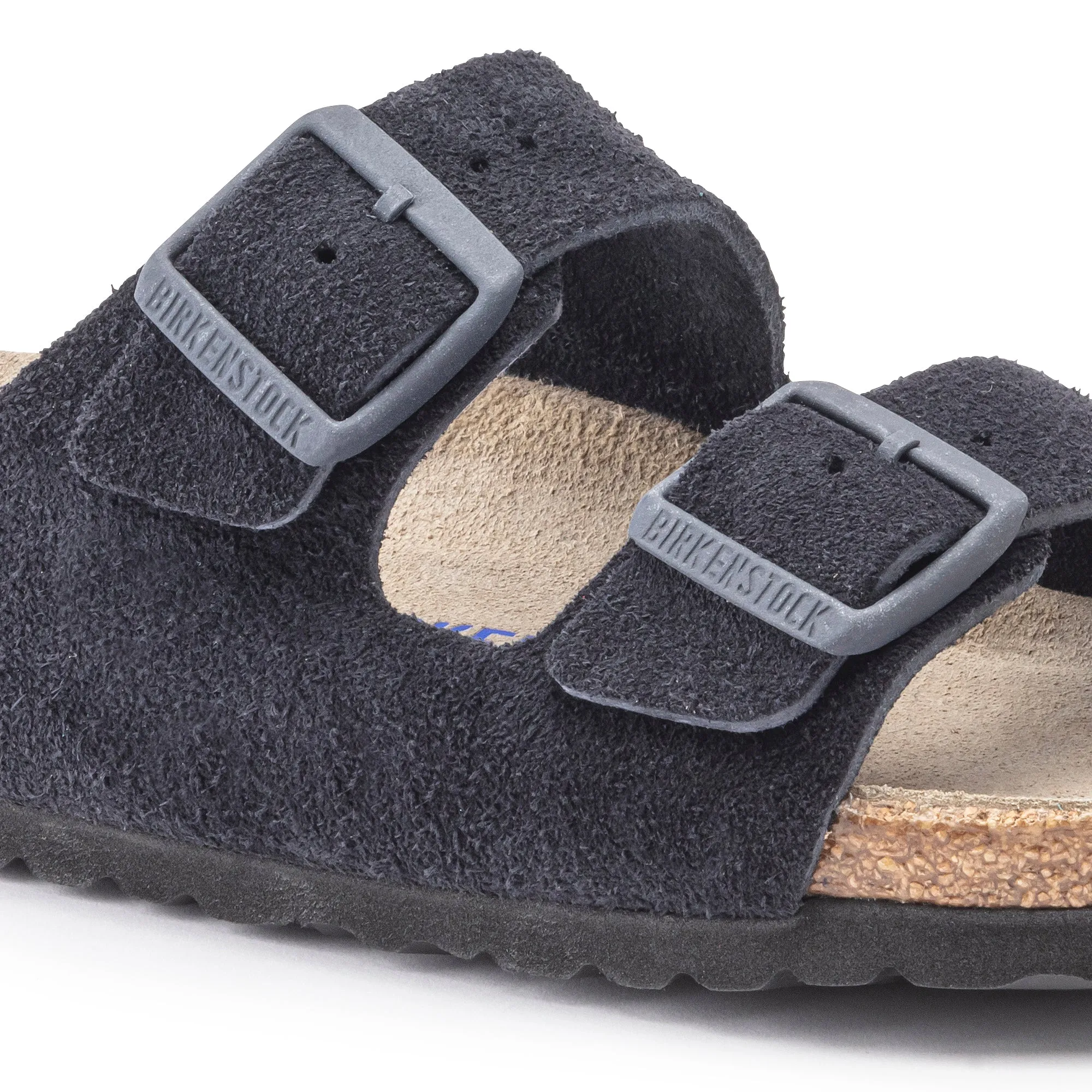 Birkenstock Arizona Suede Leather Soft Footbed - Midnight