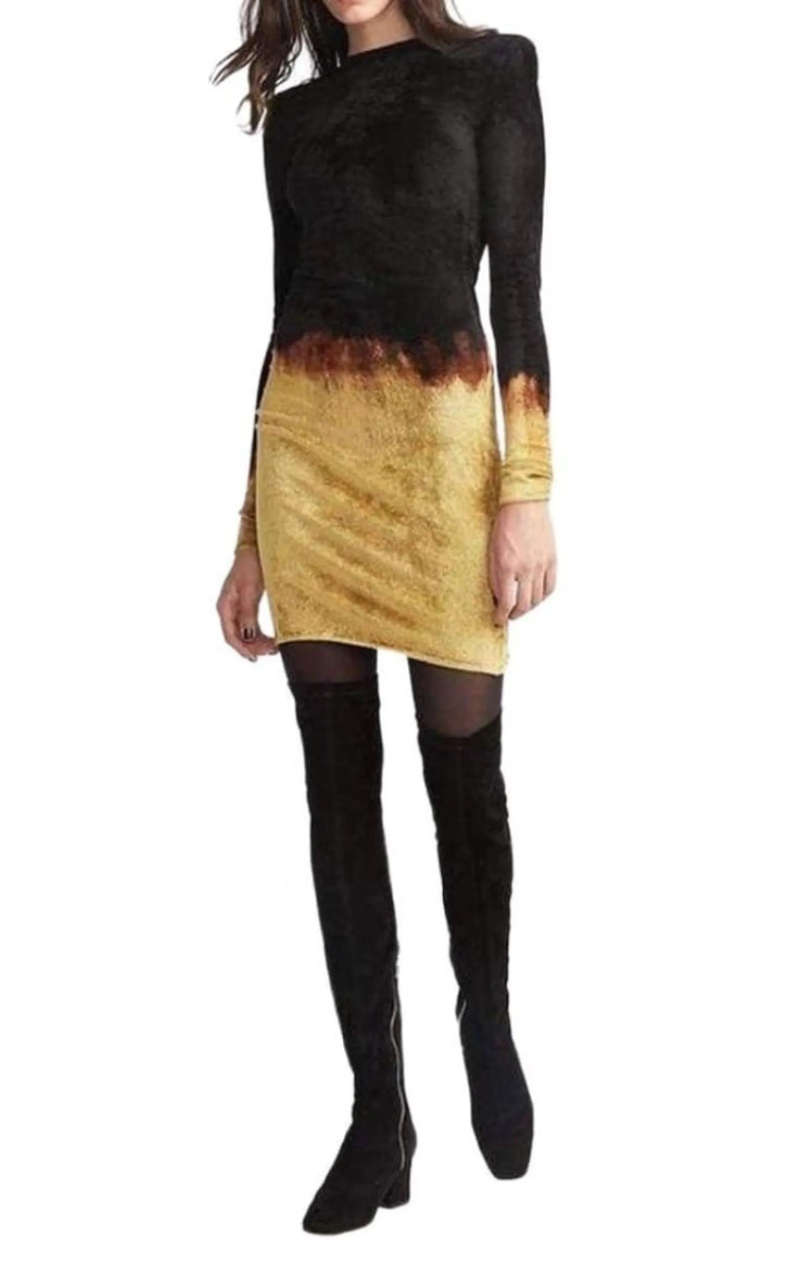 Black Velvet Dress Fire Dress