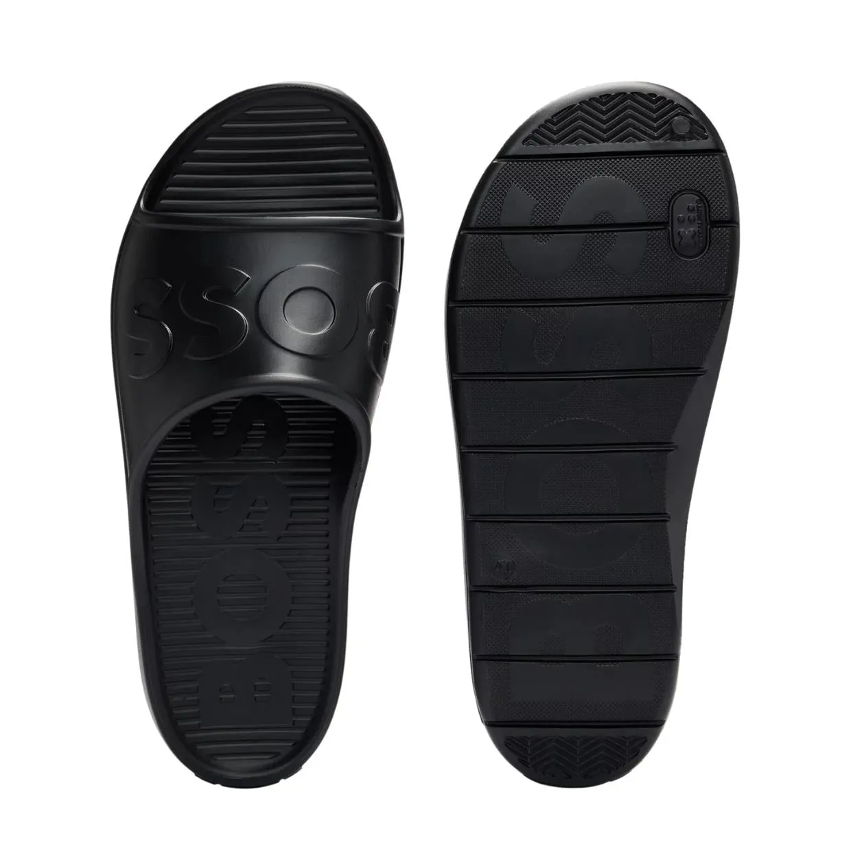 BOSS Logo Strap Darian Black Lightweight EVA Slides