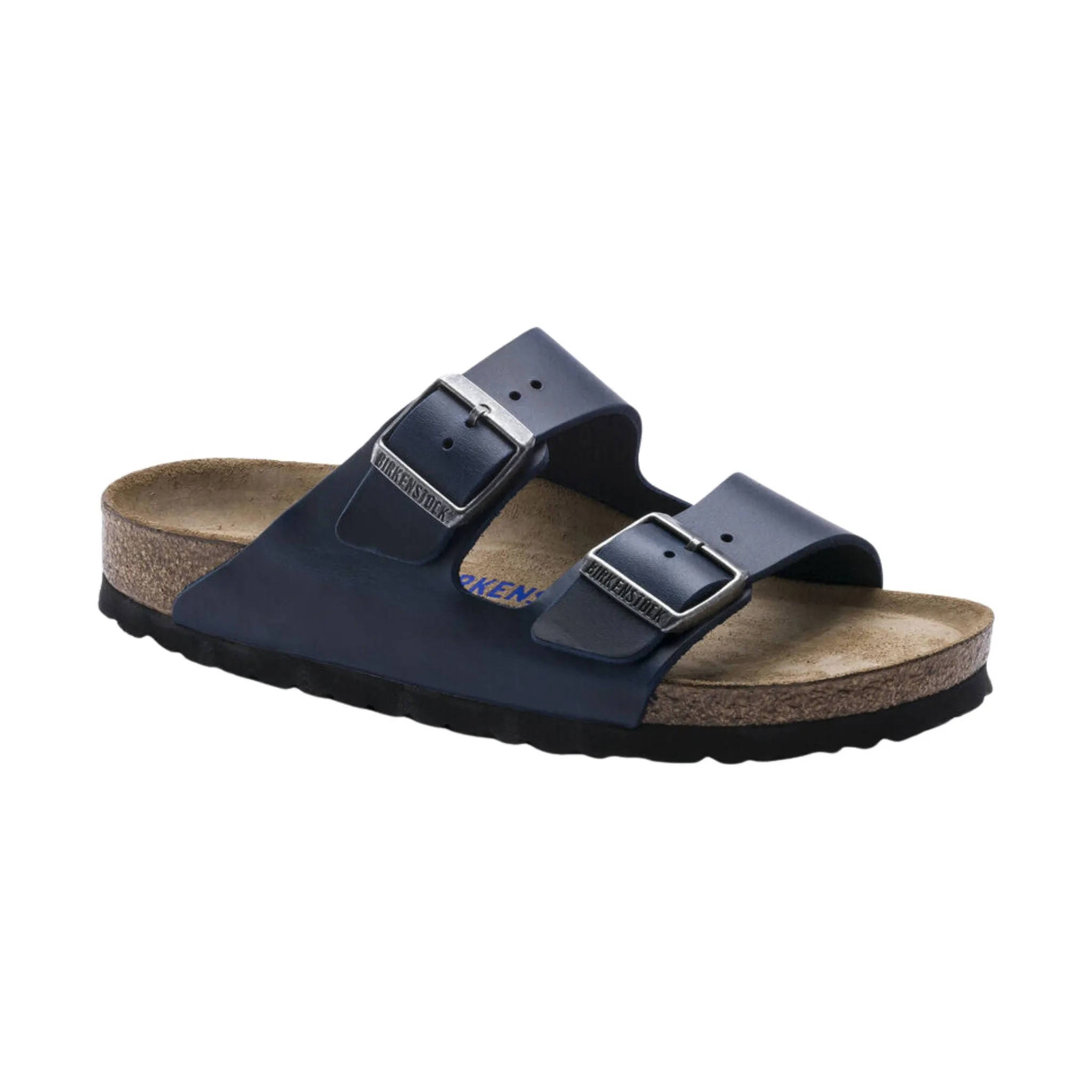 Brikenstock Arizona Soft Footbed Sandal - Oiled Leather Blue