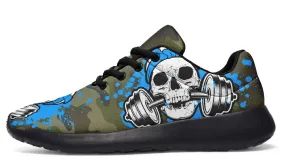 Camo Pale Blue Splat Skull