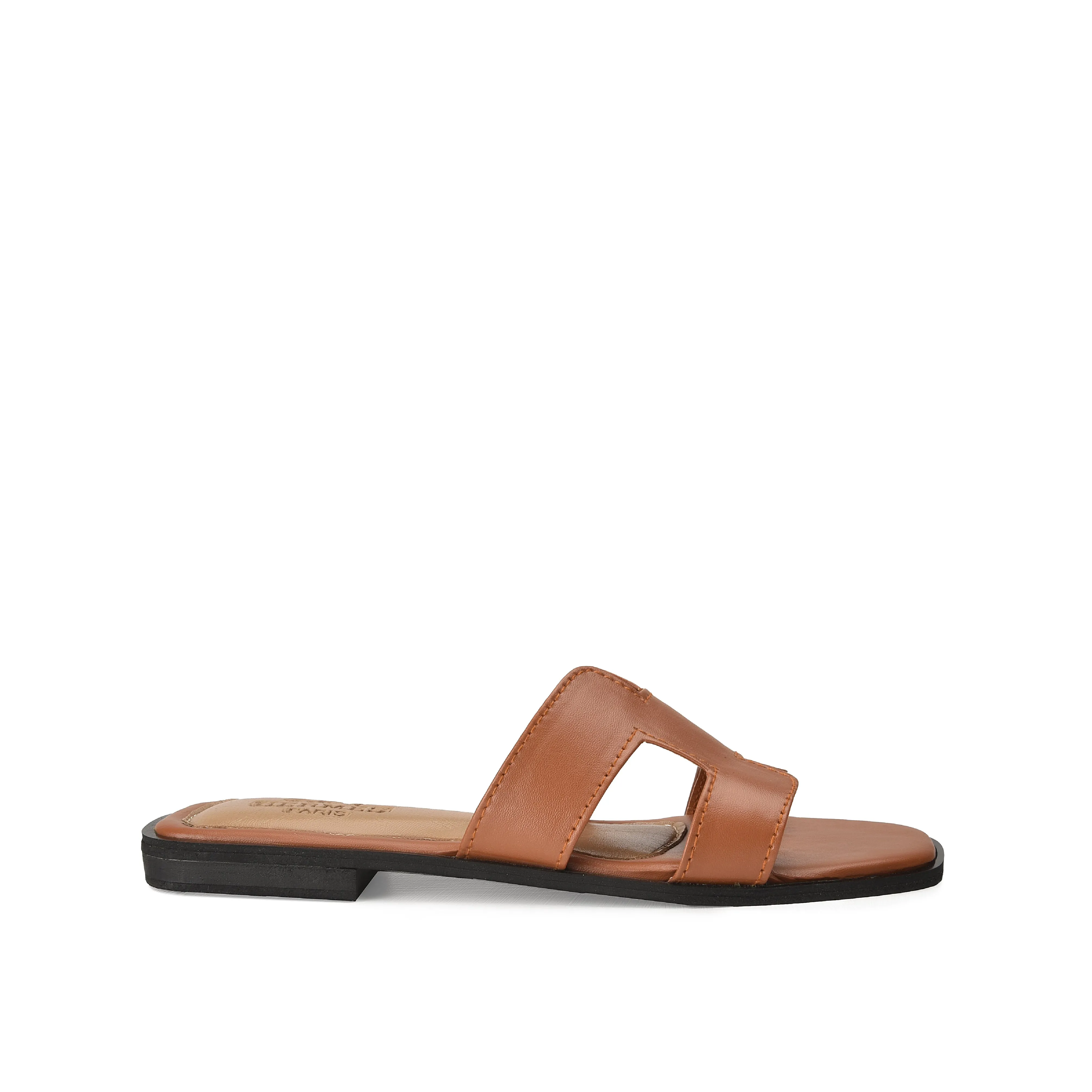 Classic Brown Slide Flats | 538J-B