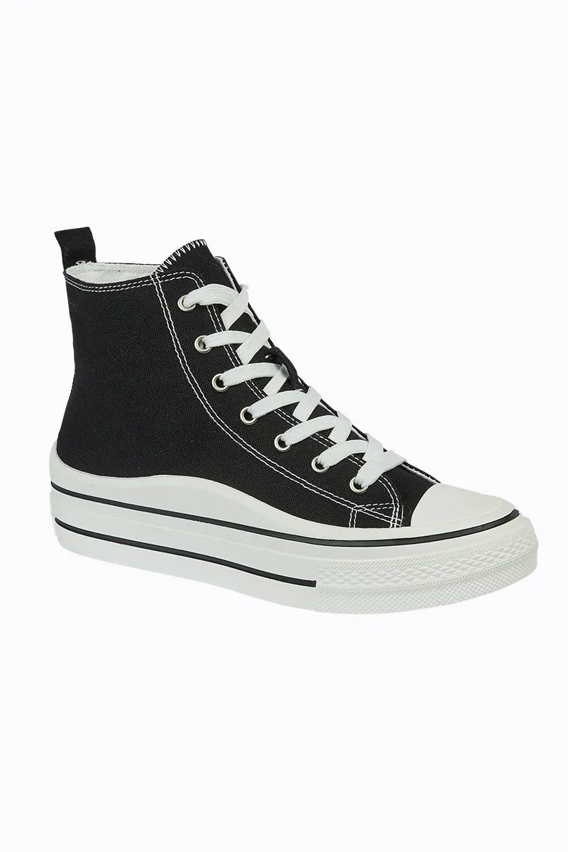 Contrast Canvas High Top Trainer