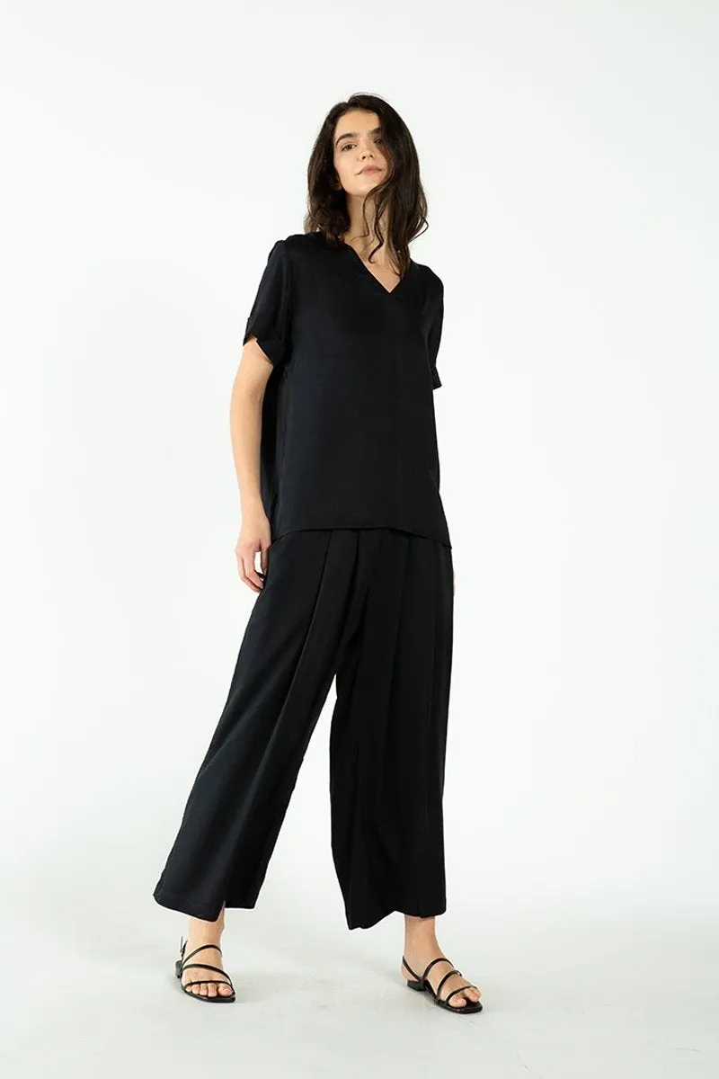 Cropped Palazzo Pants