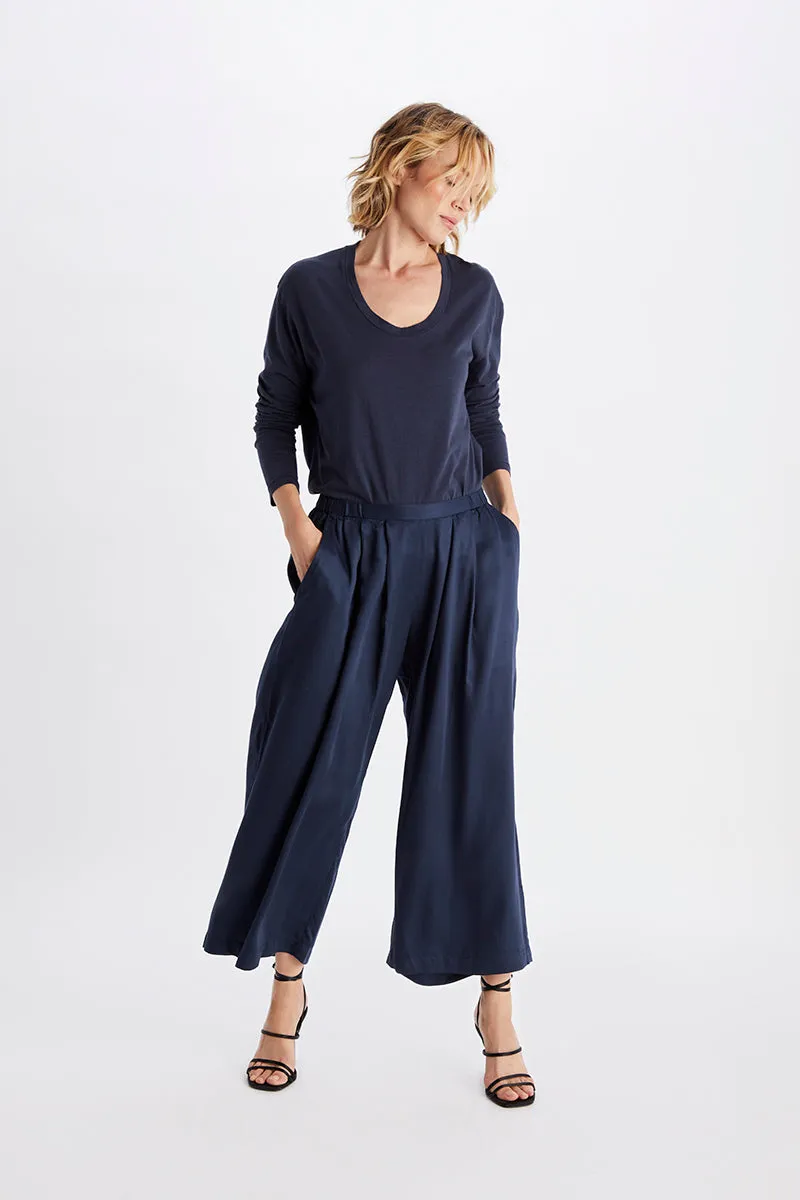 Cropped Palazzo Pants