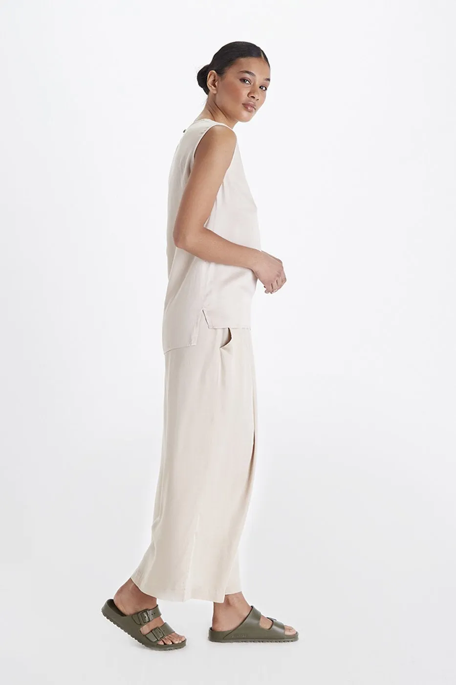 Cropped Palazzo Pants