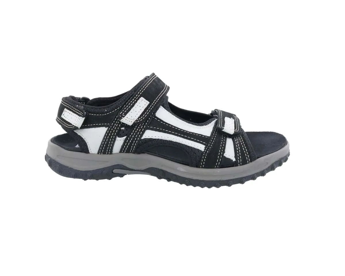 Drew Warren Men Sandal In Black/grey Combo