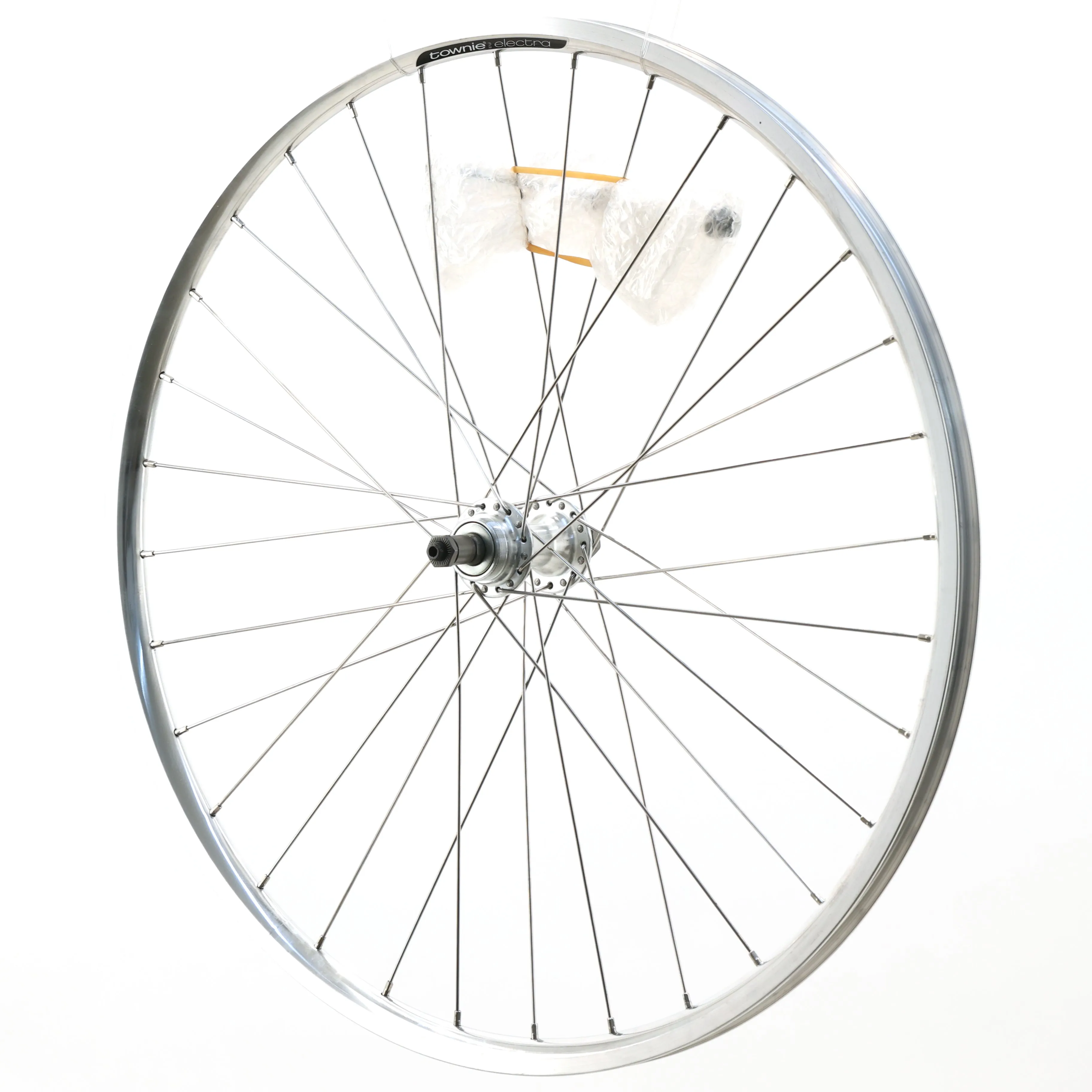 Electra Townie 7D 26" Rear Wheel, Clincher, 135mm threaded Hub , QR, Schrader