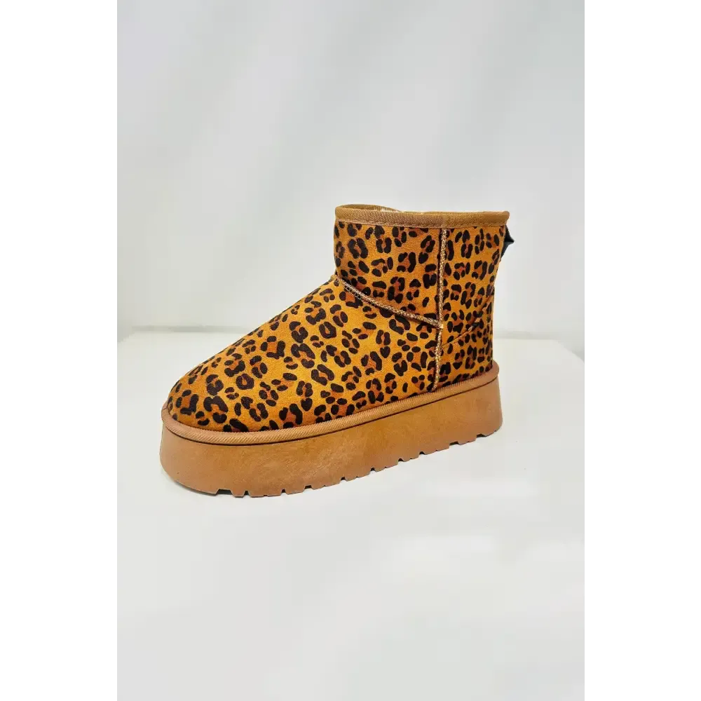 Elevate Your Style with Luxury Fashion Leopard Platform Booties