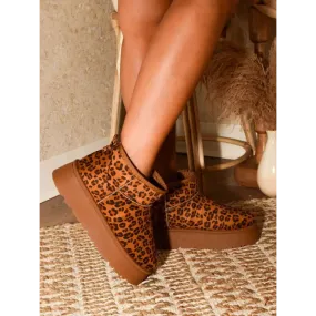 Elevate Your Style with Luxury Fashion Leopard Platform Booties