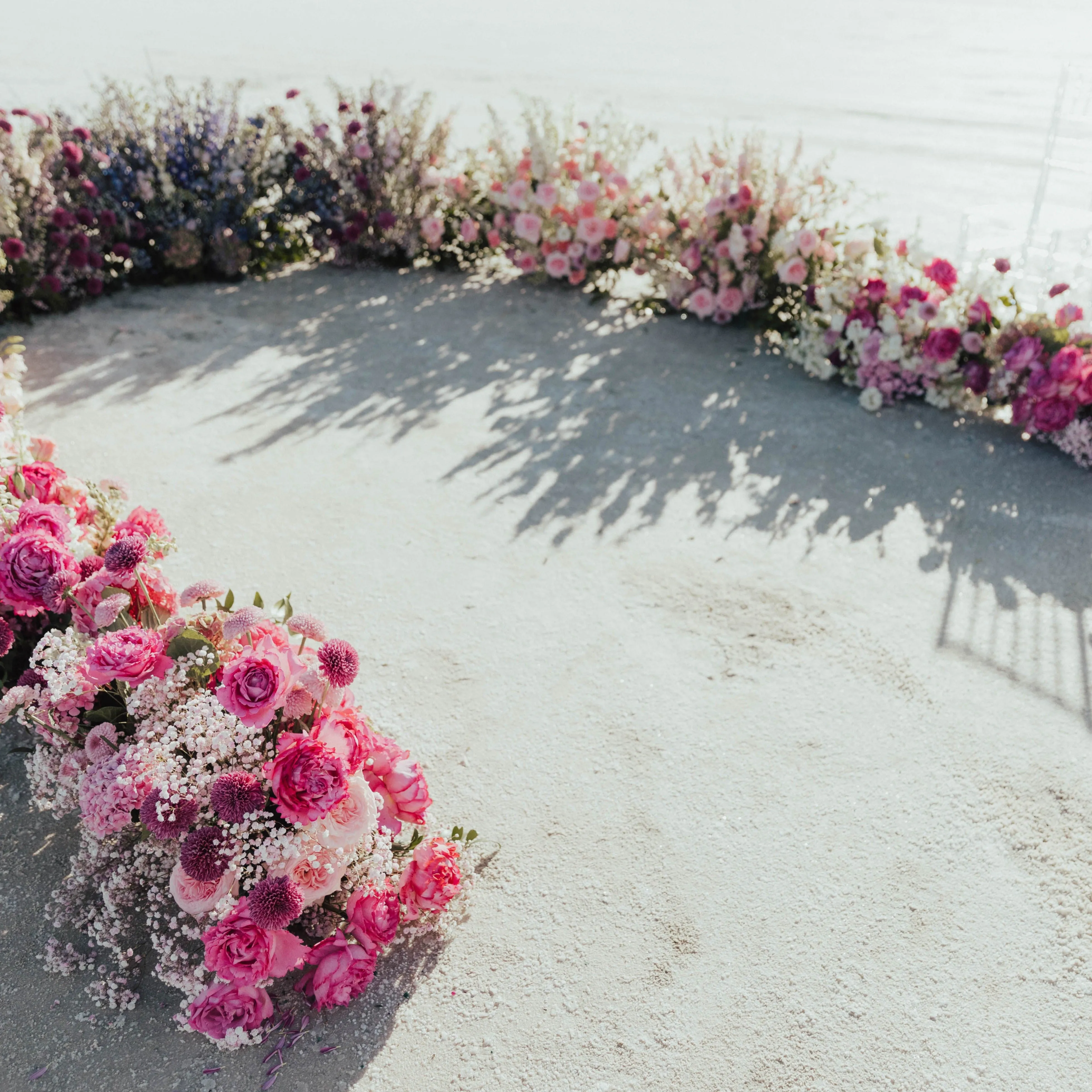 Garden Couture Pink Salt Flats Wedding Editorial