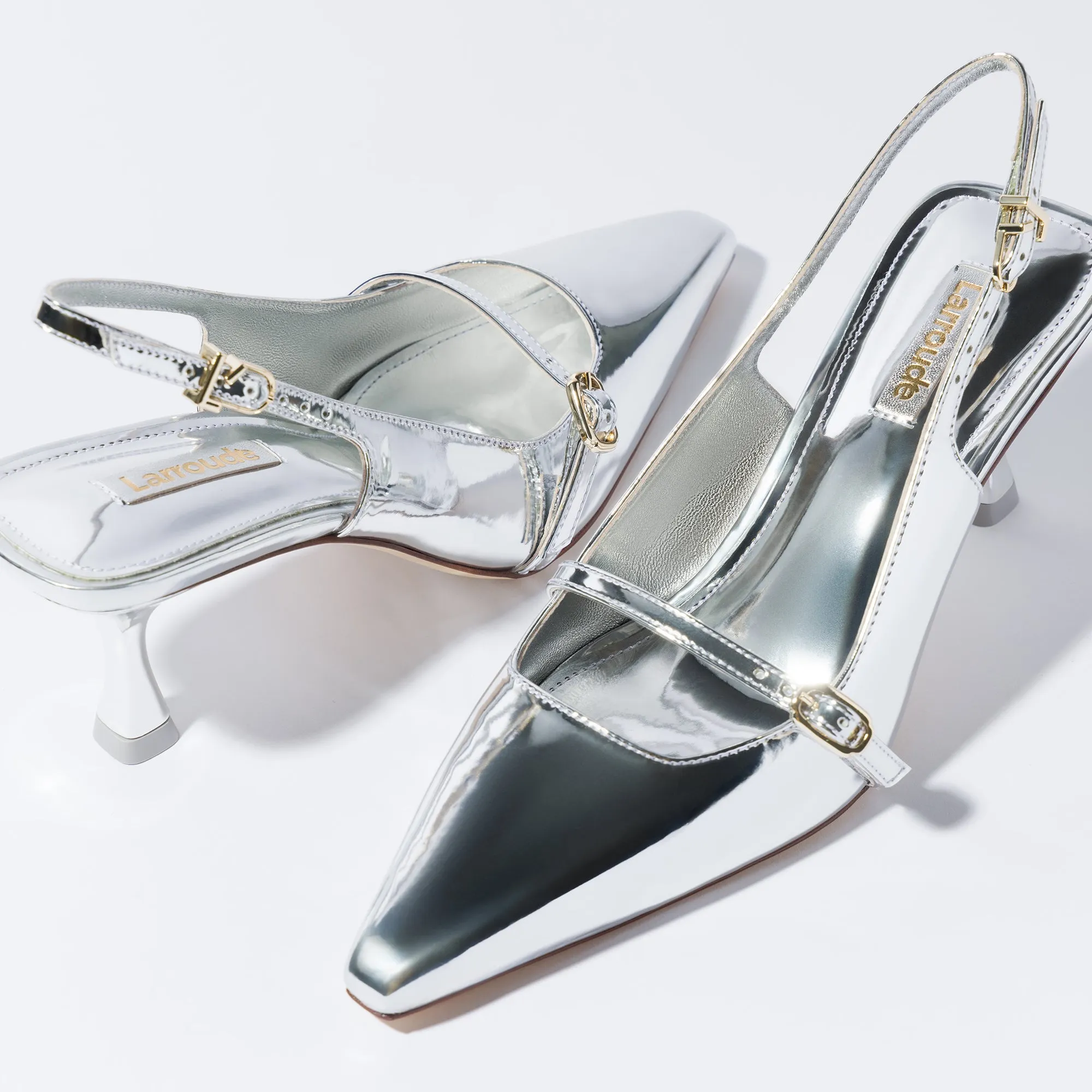 Ines Pump In Silver Specchio