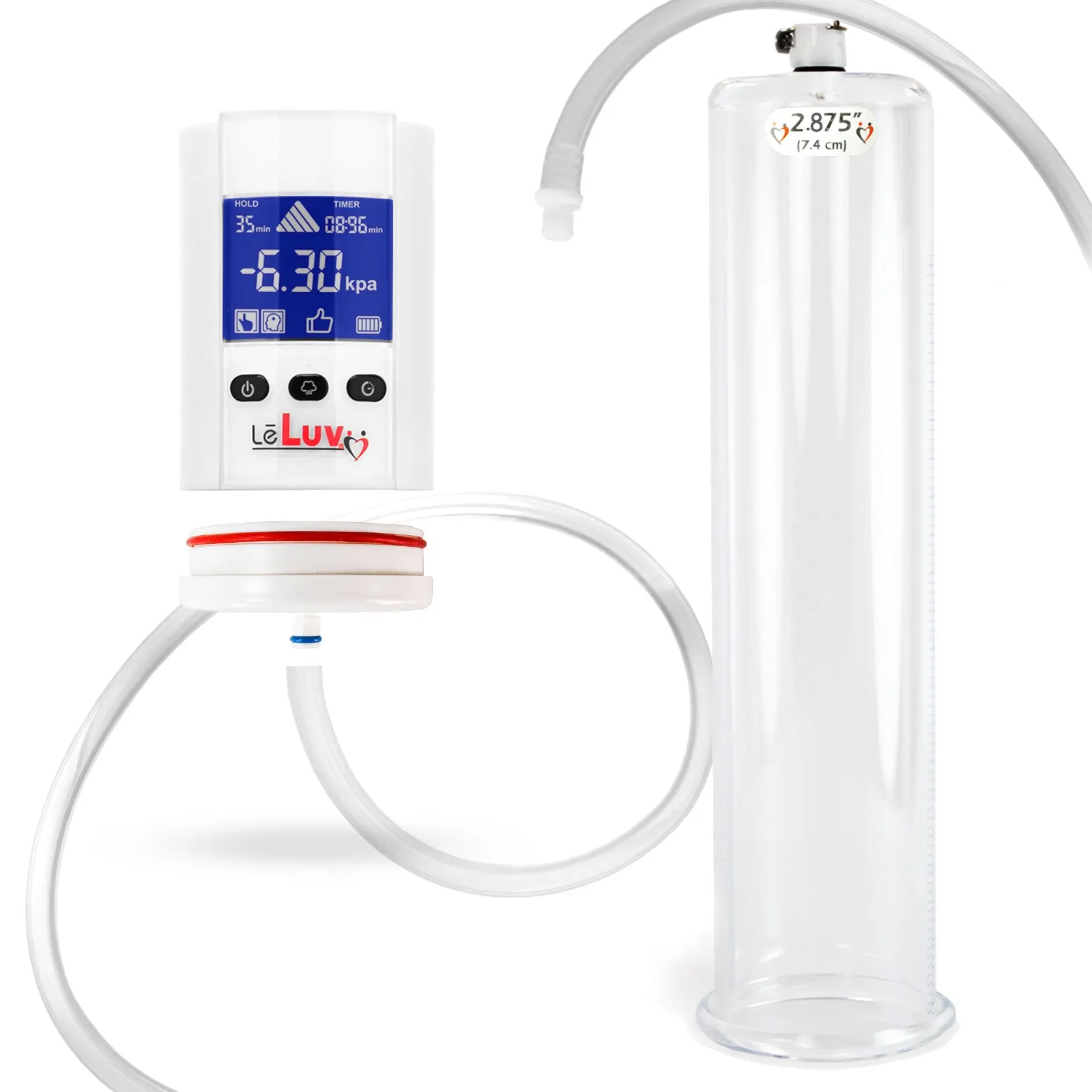 iPump Penis Pump | Smart LCD Head with Adapter | 9"/12" Length x 1.35"-5.0" Diameter