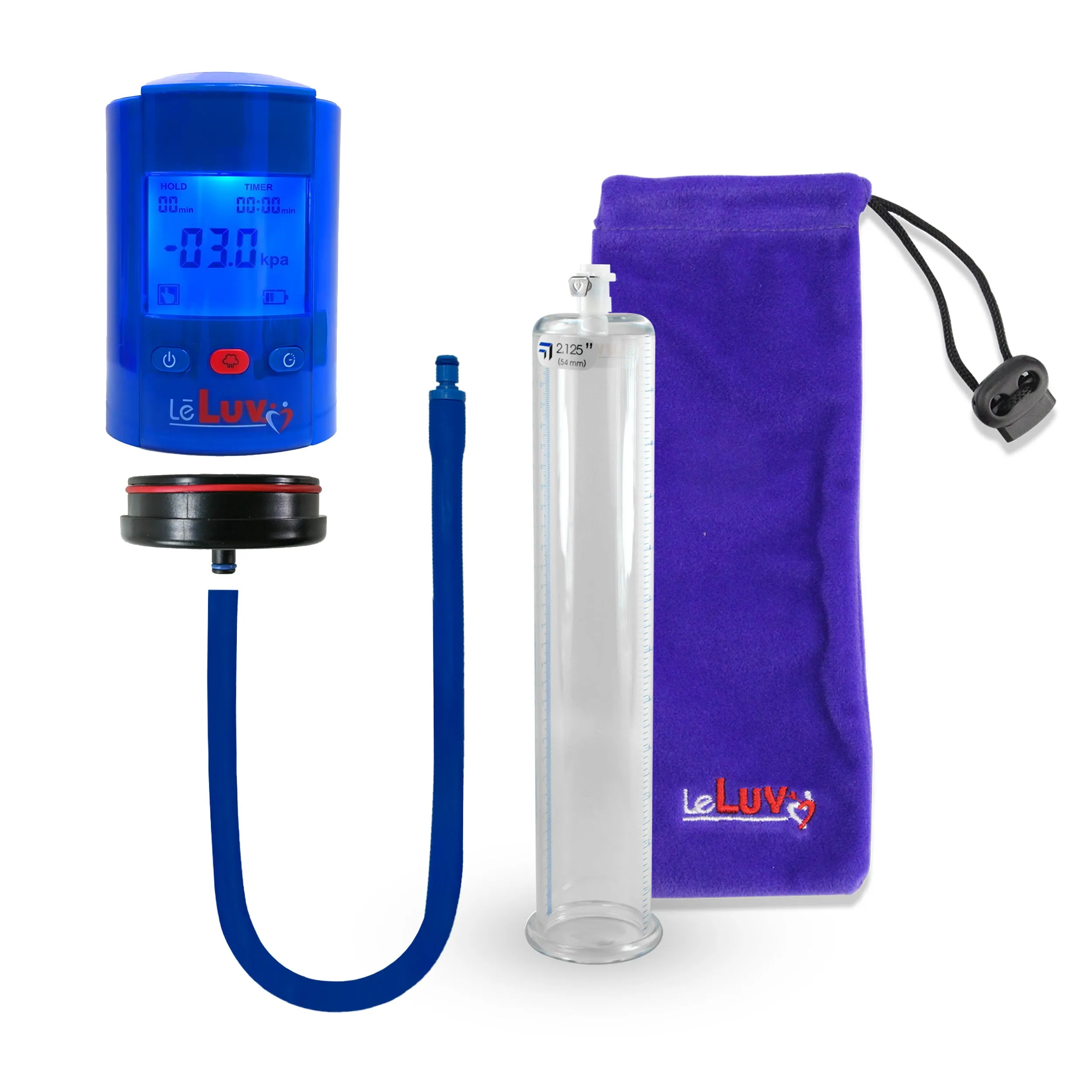 iPump Penis Pump | Smart LCD Head with Adapter | 9"/12" Length x 1.35"-5.0" Diameter