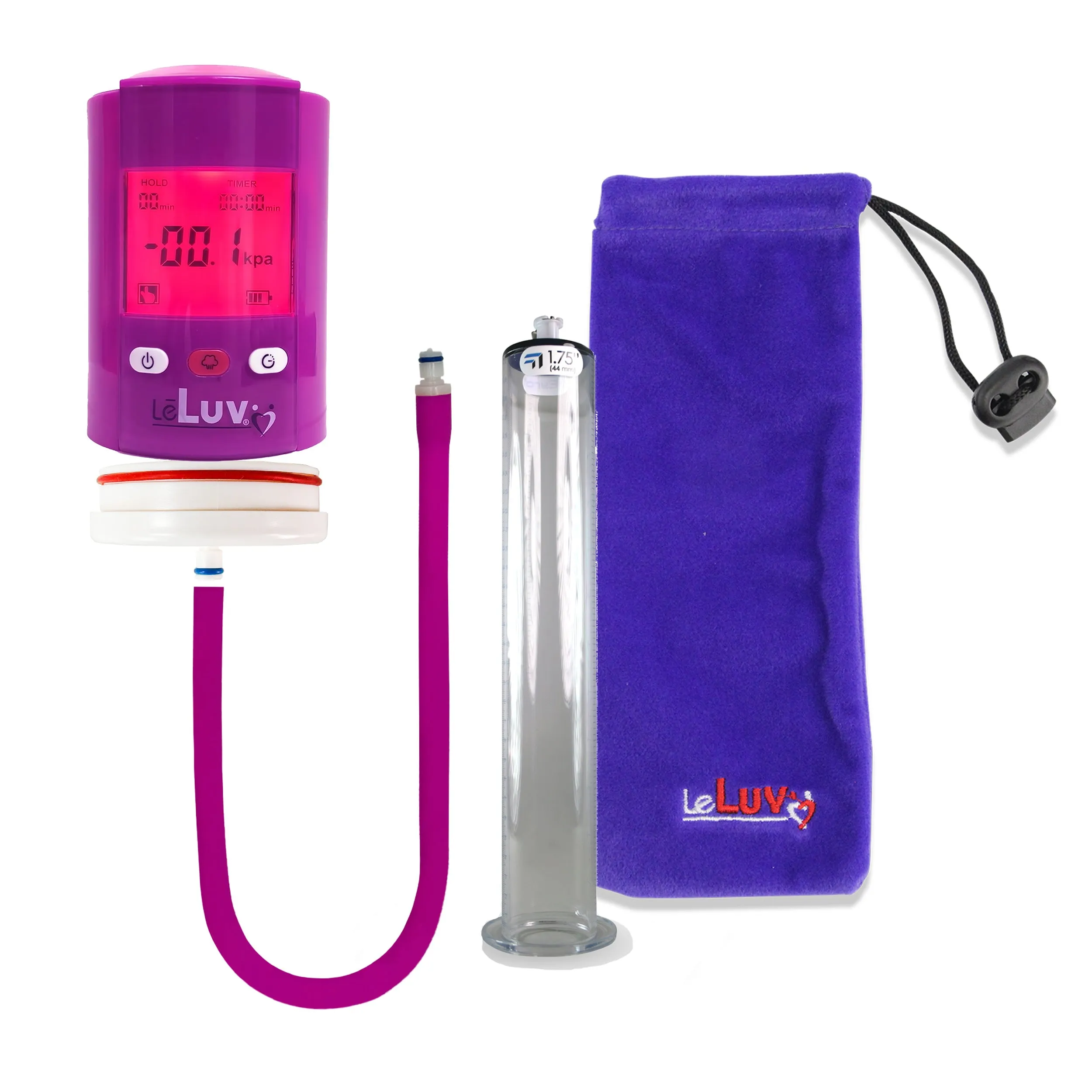 iPump Penis Pump | Smart LCD Head with Adapter | 9"/12" Length x 1.35"-5.0" Diameter