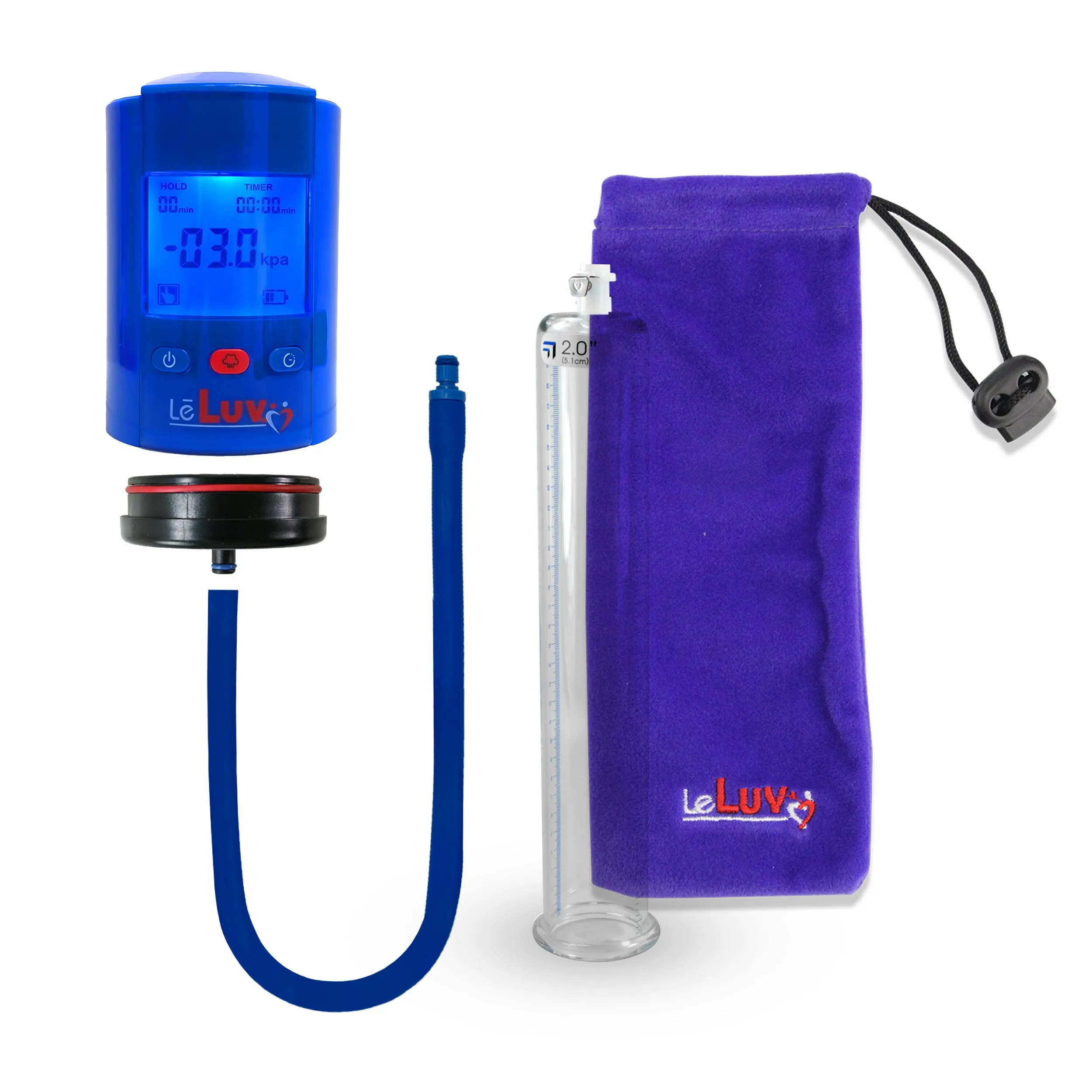 iPump Penis Pump | Smart LCD Head with Adapter | 9"/12" Length x 1.35"-5.0" Diameter