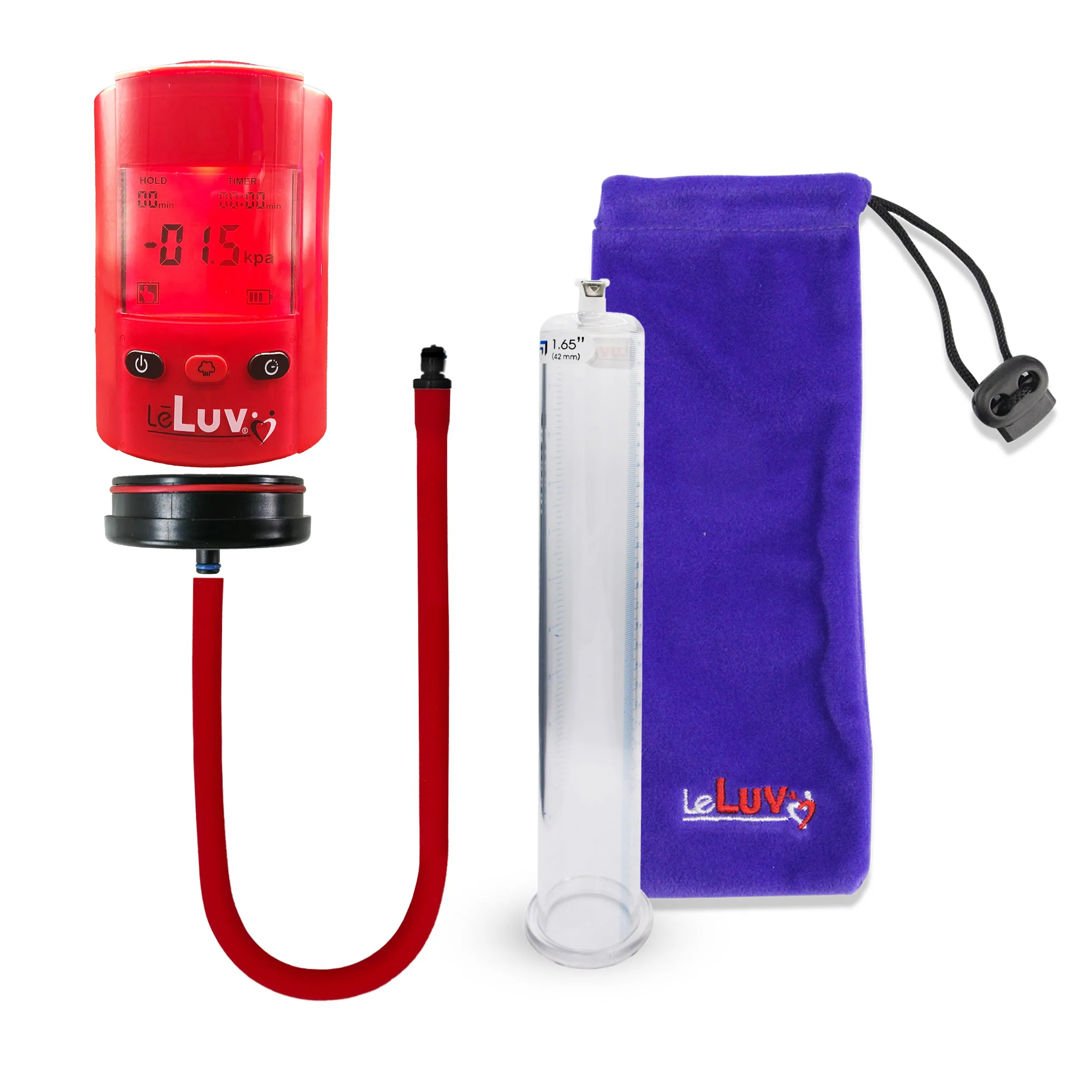 iPump Penis Pump | Smart LCD Head with Adapter | 9"/12" Length x 1.35"-5.0" Diameter