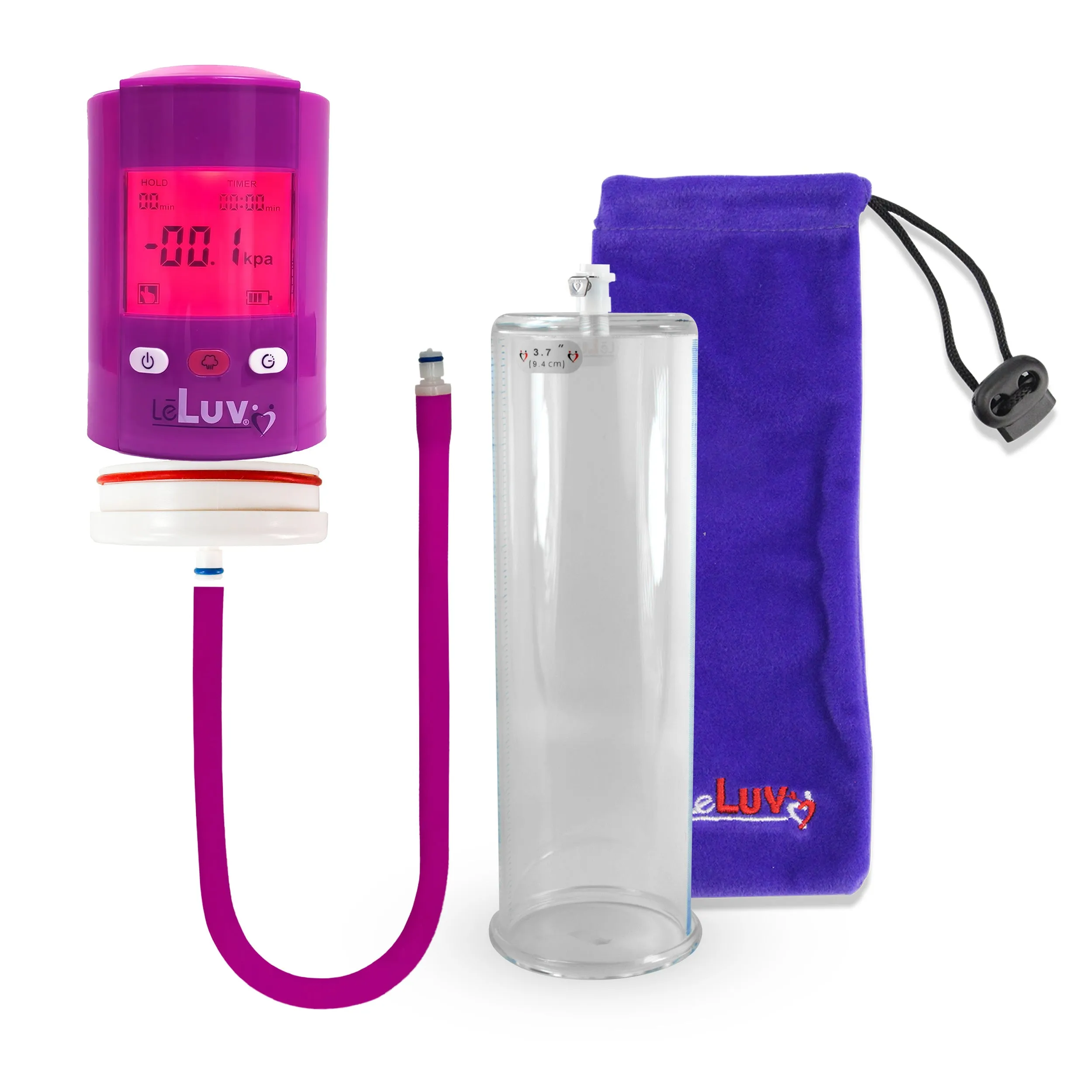 iPump Penis Pump | Smart LCD Head with Adapter | 9"/12" Length x 1.35"-5.0" Diameter