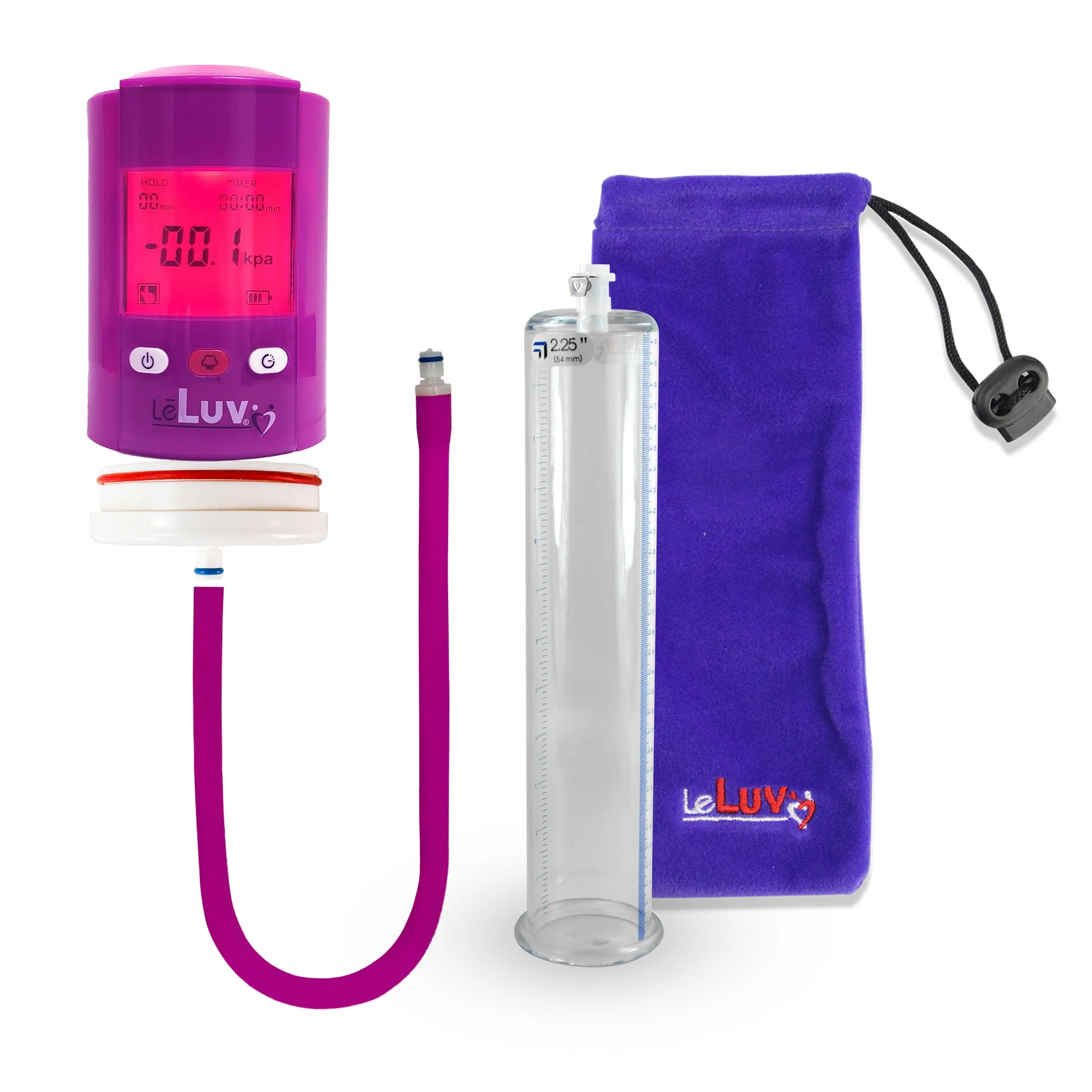 iPump Penis Pump | Smart LCD Head with Adapter | 9"/12" Length x 1.35"-5.0" Diameter