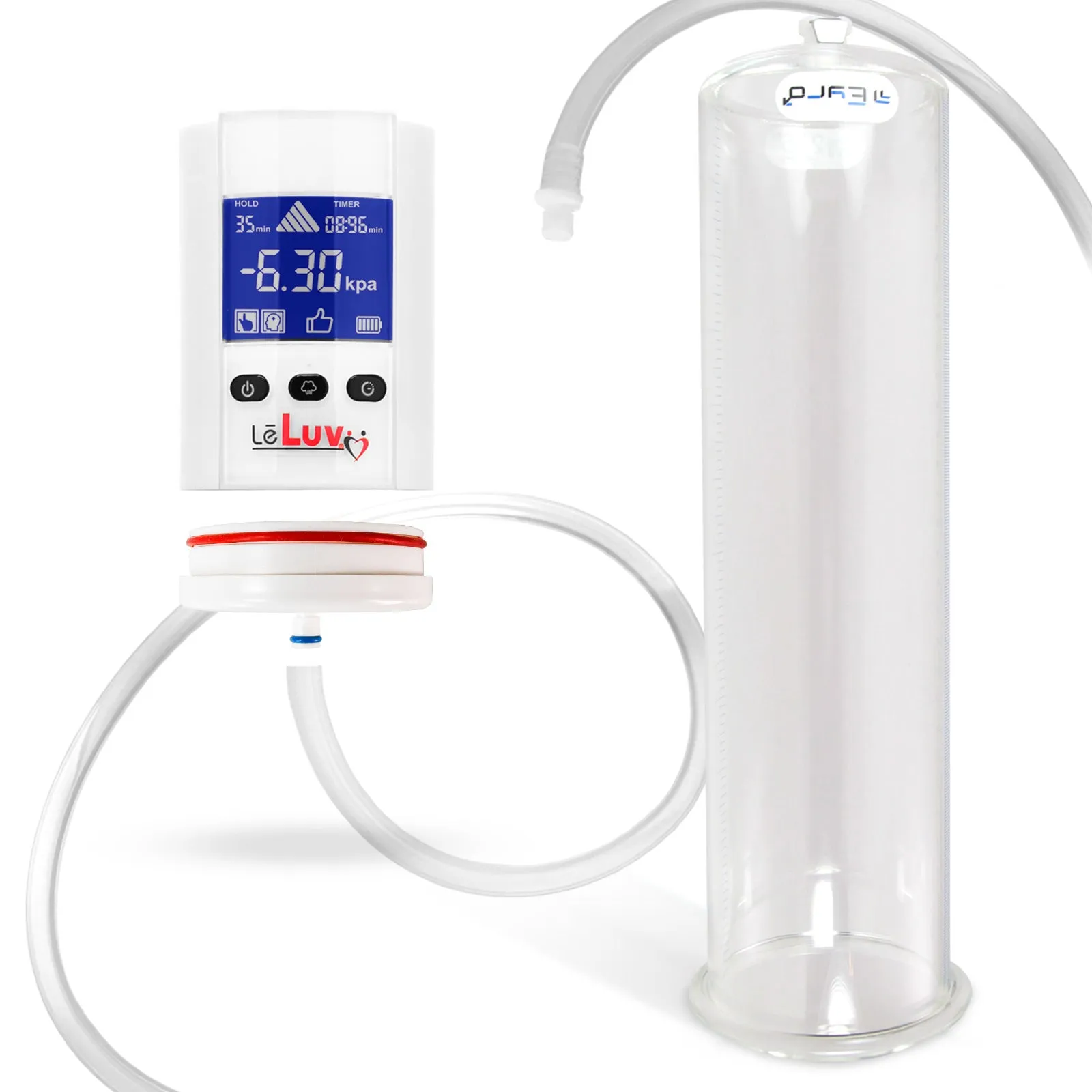 iPump Penis Pump | Smart LCD Head with Adapter | 9"/12" Length x 1.35"-5.0" Diameter