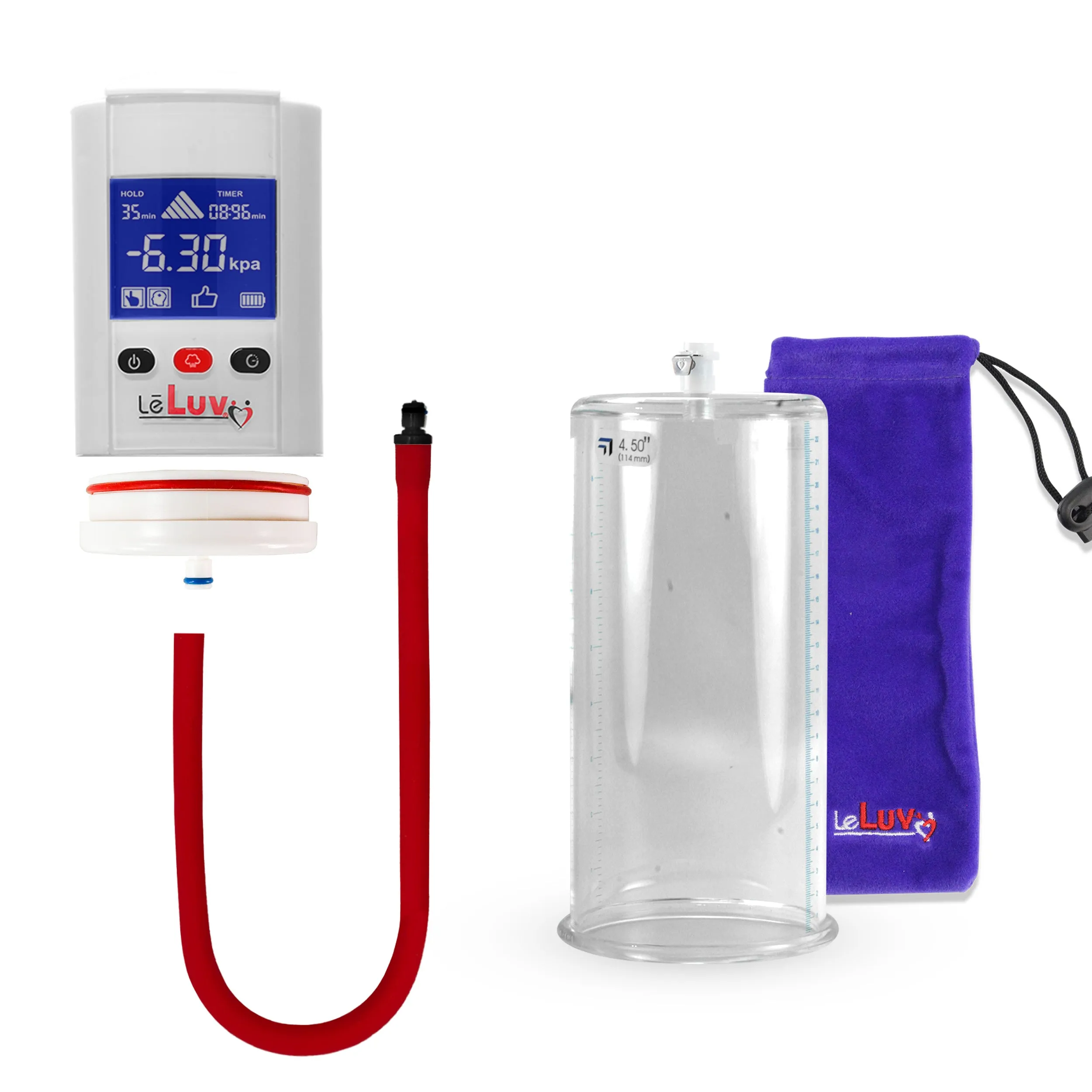 iPump Penis Pump | Smart LCD Head with Adapter | 9"/12" Length x 1.35"-5.0" Diameter