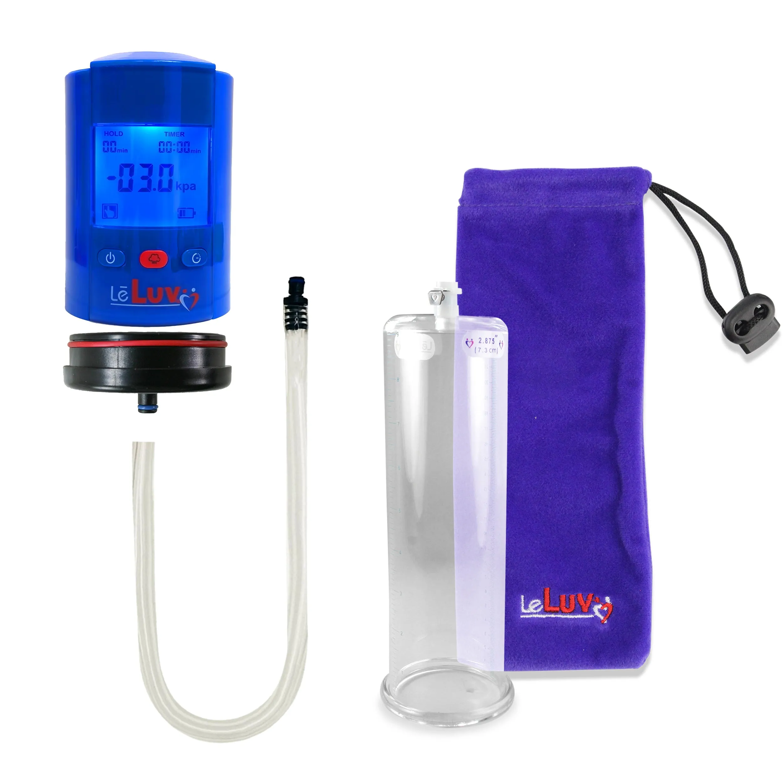 iPump Penis Pump | Smart LCD Head with Adapter | 9"/12" Length x 1.35"-5.0" Diameter