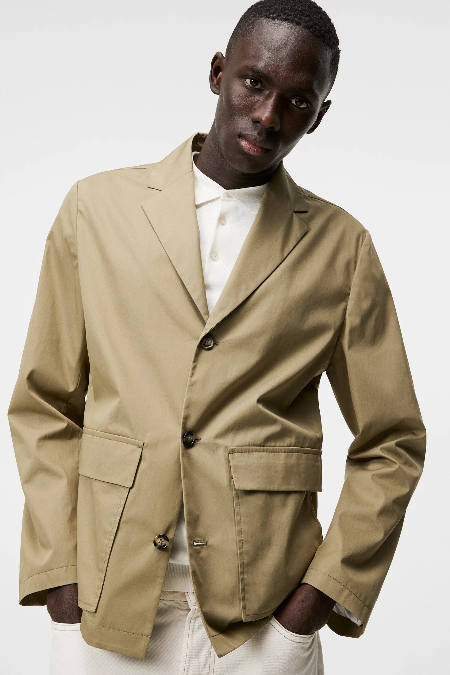 Jack Light Cotton Blazer / Aloe