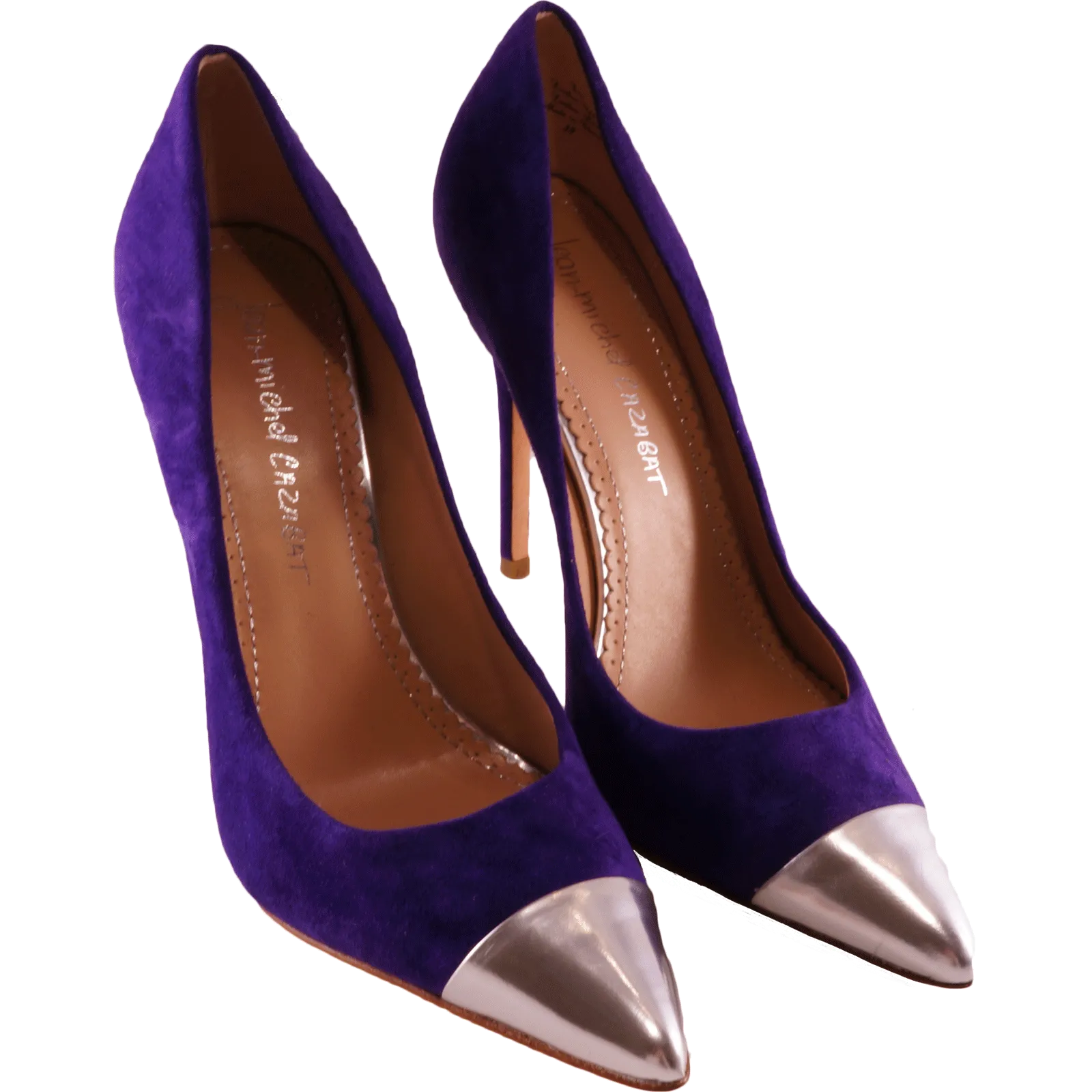 JEAN-MICHEL CAZABAT SUEDE POINTED-TOE PUMPS