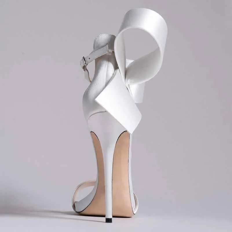 Ladies Bridal Shoes Satin Ribbon Bridal Shoes Bow Pumps wedding Sandals