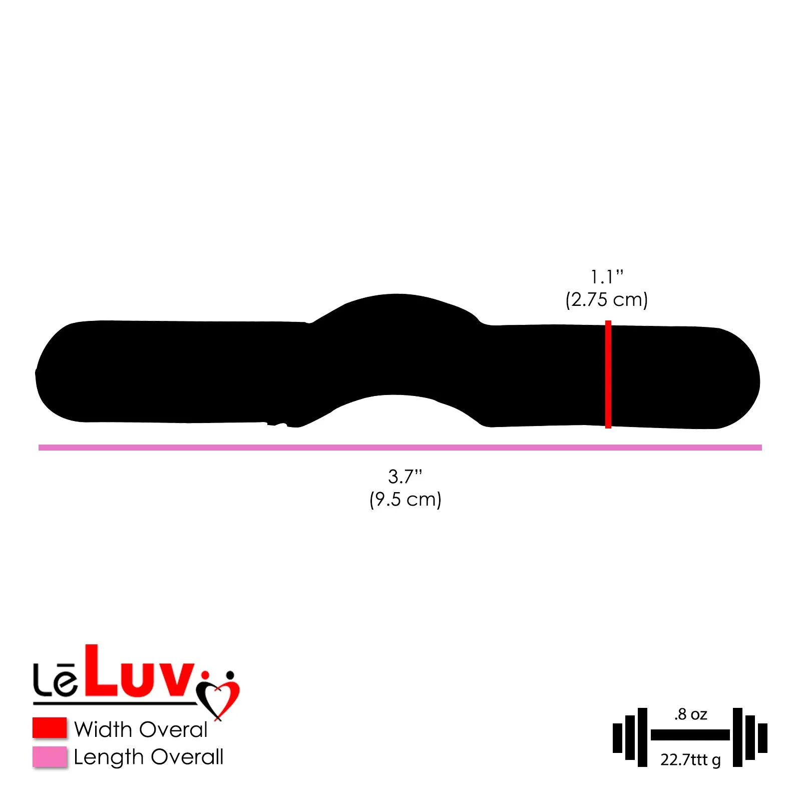 LeLuv Hybrid Cradle & Silicone Strap Set for SLIDER Penis Extenders