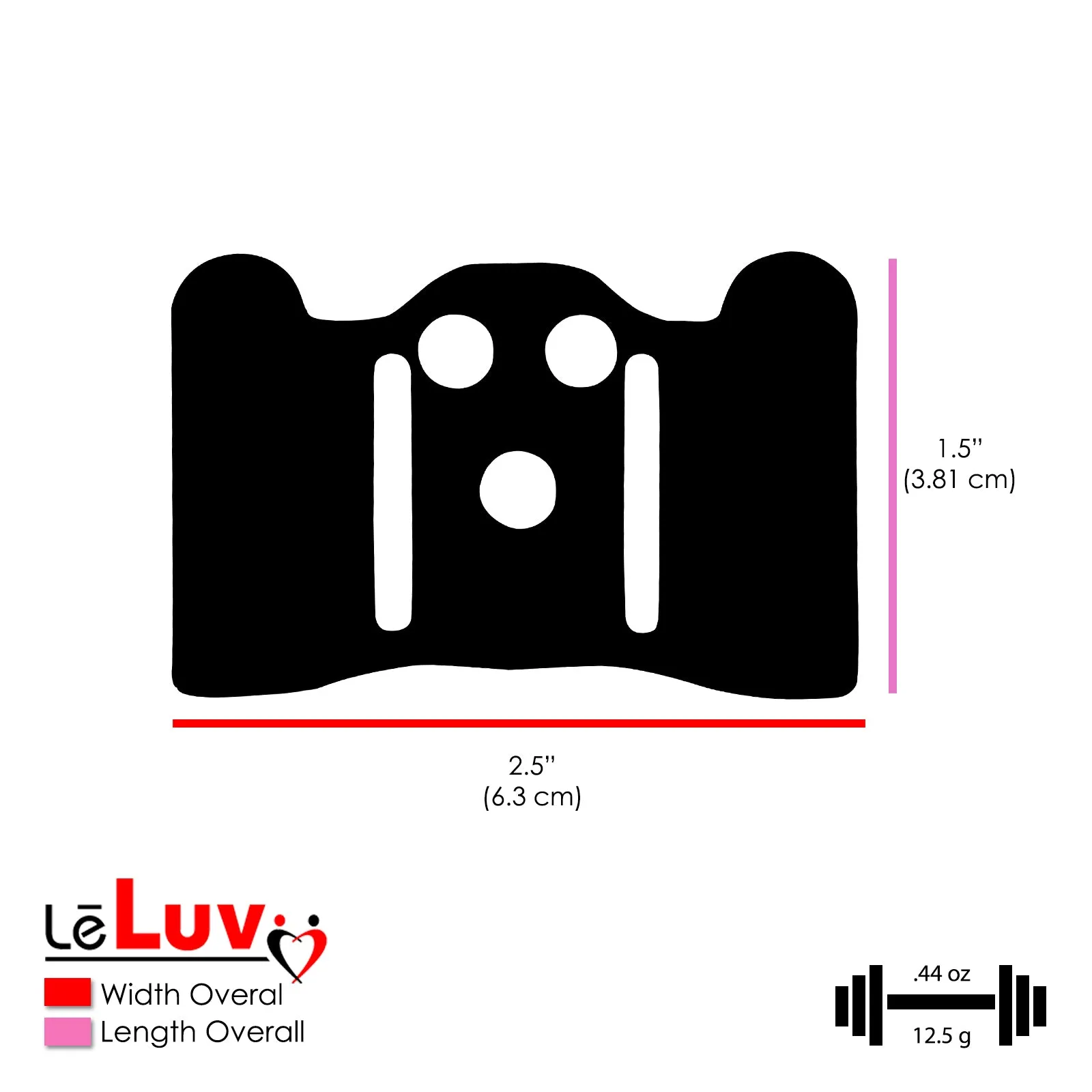 LeLuv Hybrid Cradle & Silicone Strap Set for SLIDER Penis Extenders