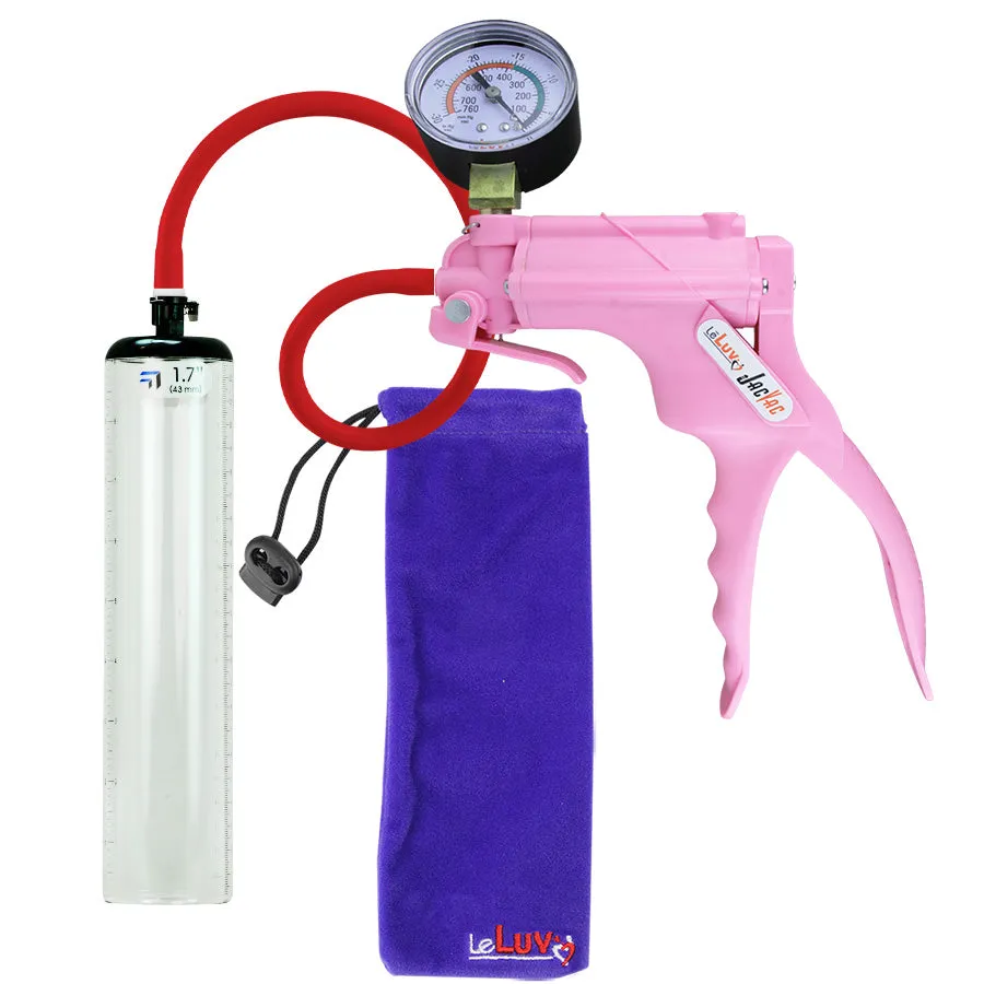 LeLuv JacVac Penis Pump - Swivel Gauge Options - Thick Wall, No Flange Cylinders