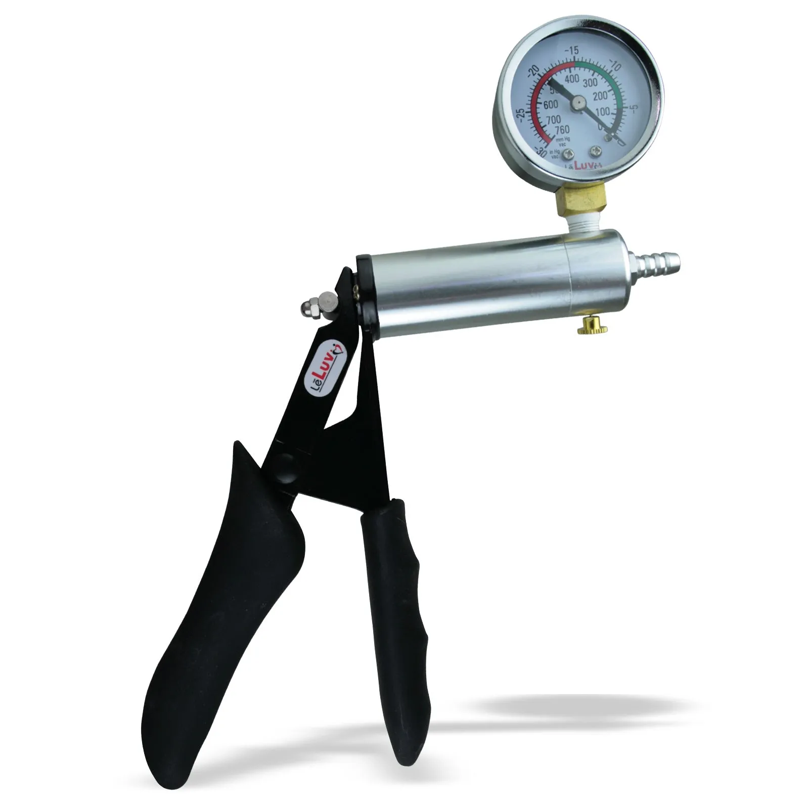 LeLuv ULTIMA Premium Vacuum Pump Handles with Gauge Options | Padded or Ergonomic Grips