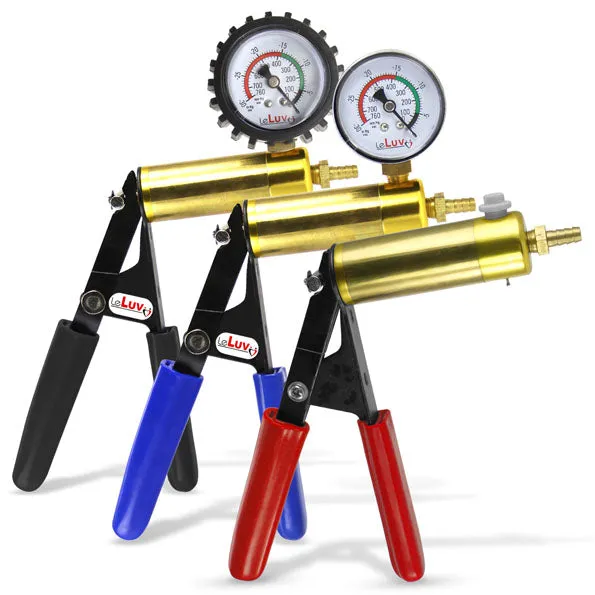 LeLuv ULTIMA Premium Vacuum Pump Handles with Gauge Options | Padded or Ergonomic Grips