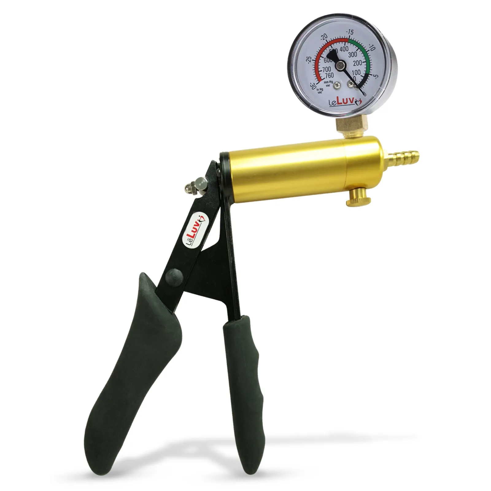 LeLuv ULTIMA Premium Vacuum Pump Handles with Gauge Options | Padded or Ergonomic Grips